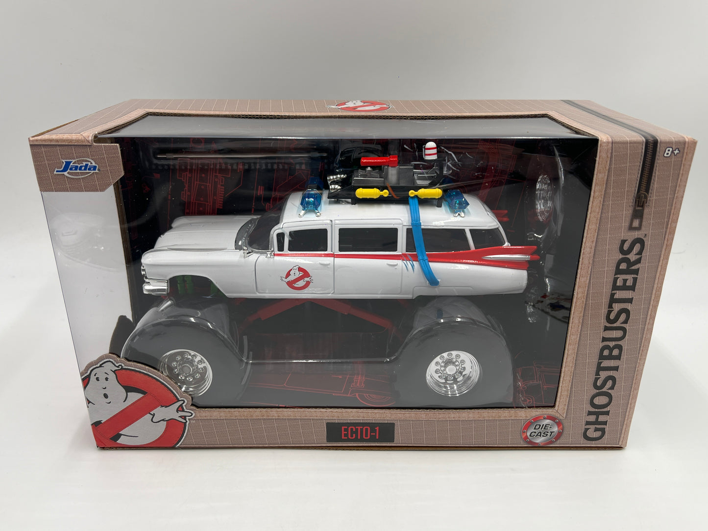 Jada 1/24 Scale Ghostbusters Ecto-1 Monster Truck Version White