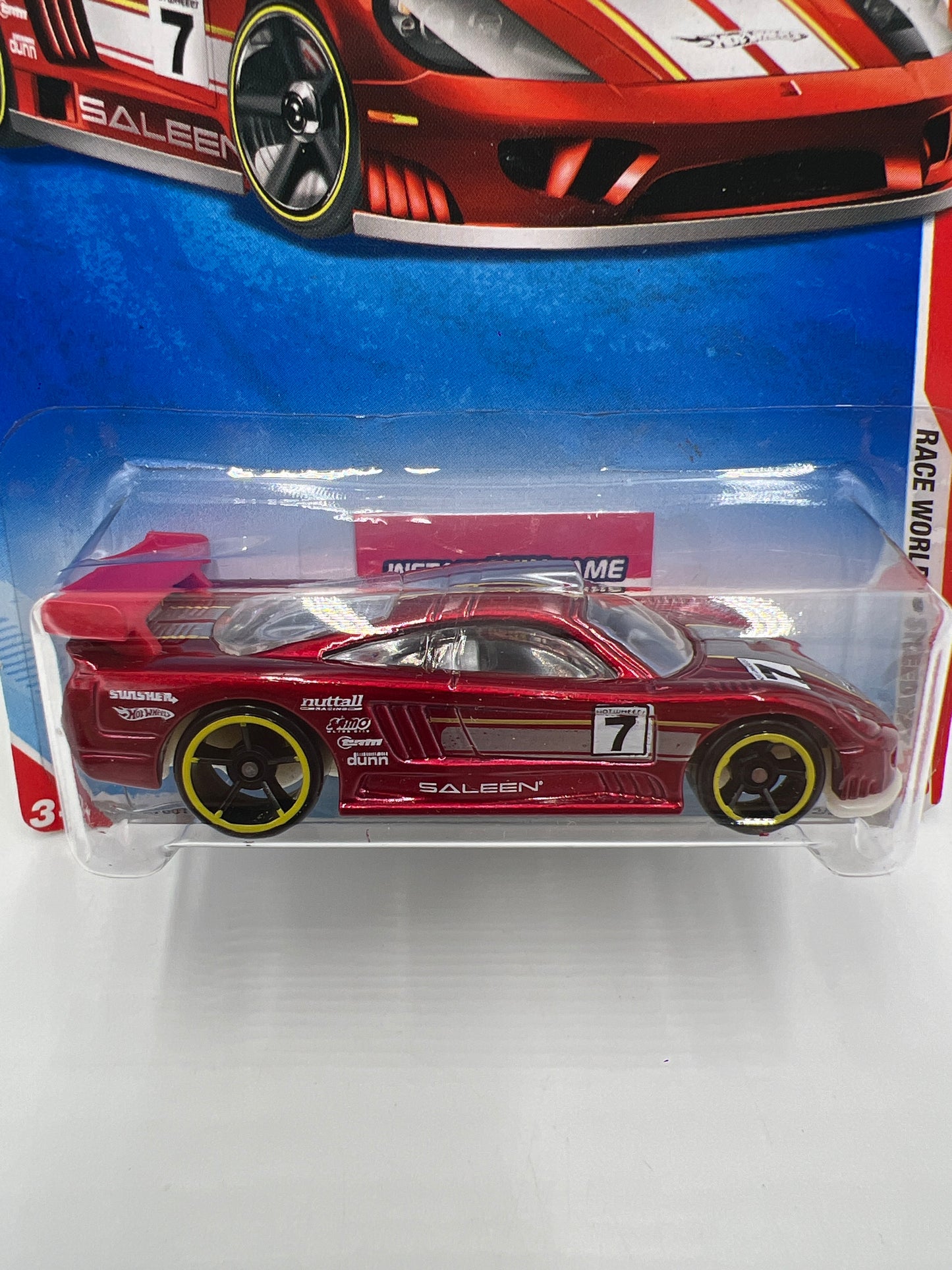 2010 Hot Wheels Race World Speedway #172 Saleen S7 Red Keys To Speed Card