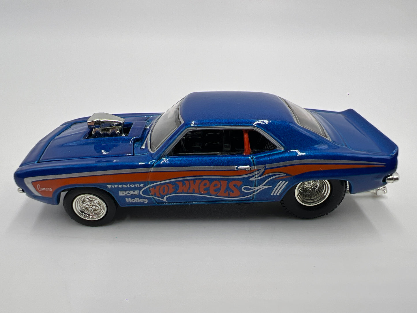 Hot Wheels 1/64 Premium LE 69 Camaro Pro Street Blue Loose