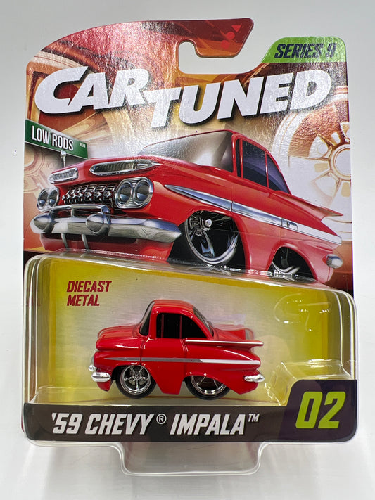 MGA Car Tuned Series 9 #2 59 Chevy Impala Red 178B