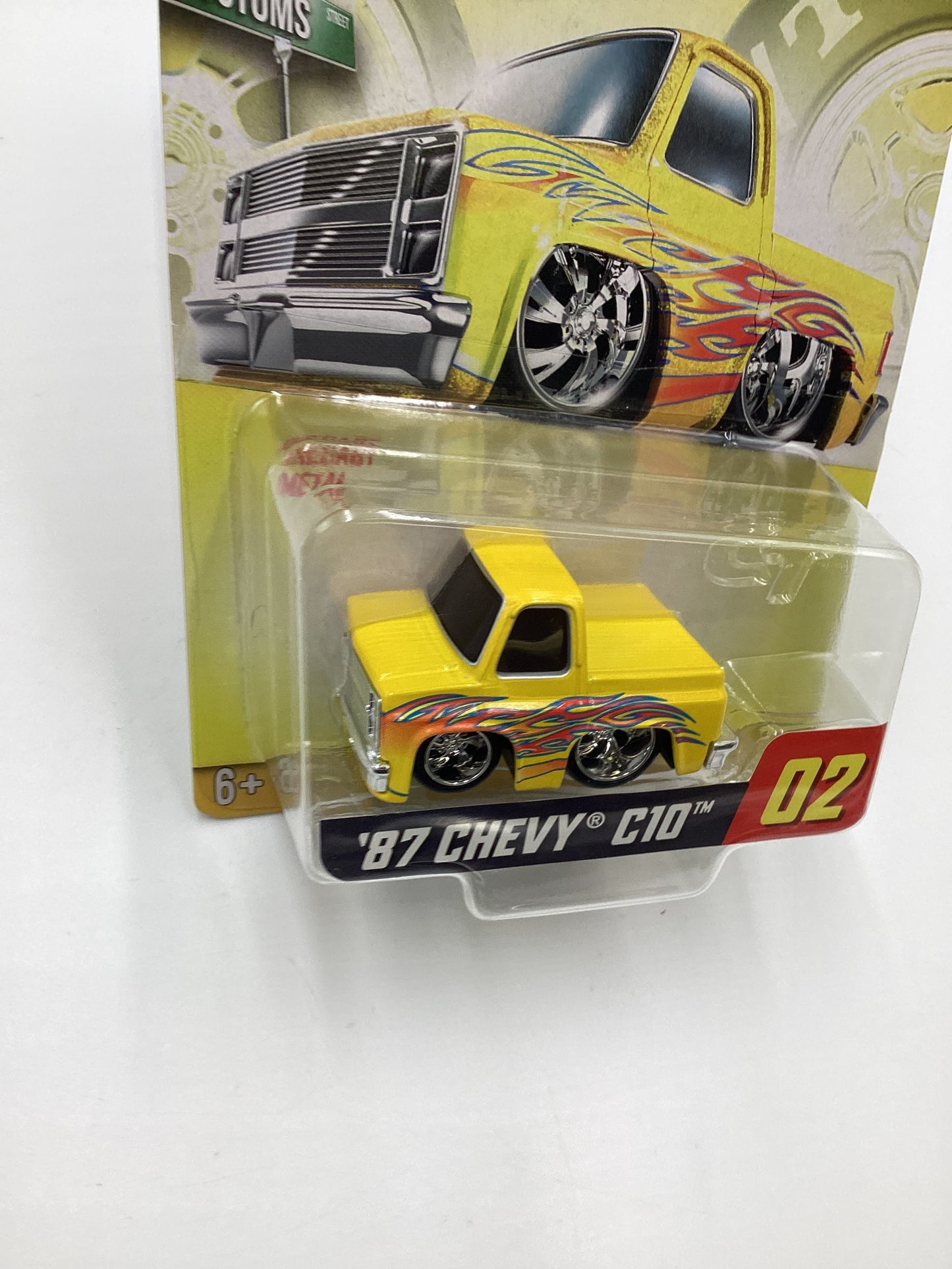 2024 Car Tuned Series 1 #02 87 Chevy C10 Yellow Walgreens Exclusive SR