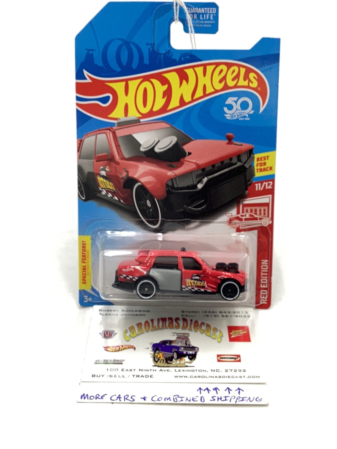 2018 Hot wheels Red edition Time Attaxi 151H