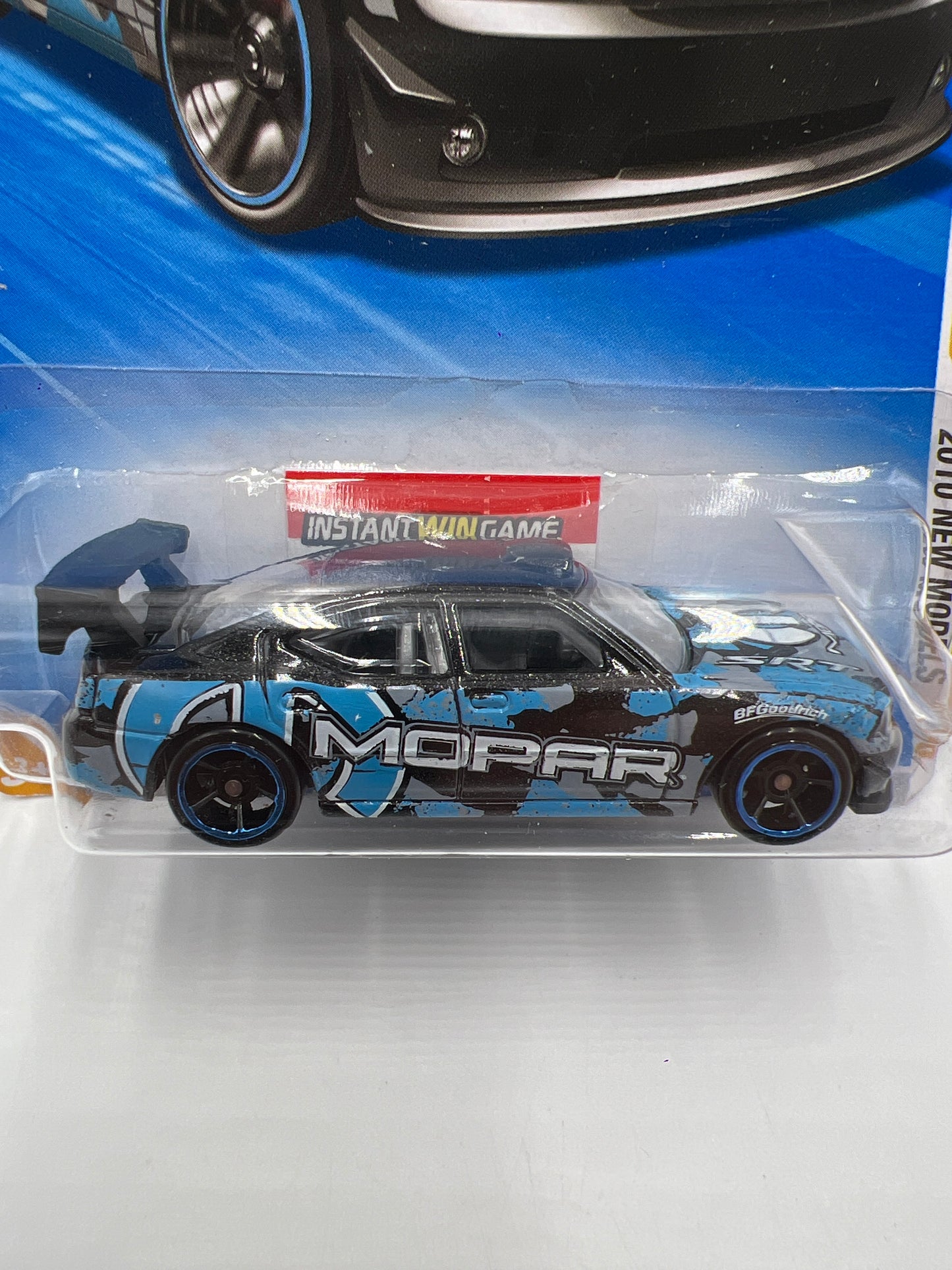 2010 Hot Wheels New Models #43 Dodge Charger Drift Car Black Keys To Speed Card