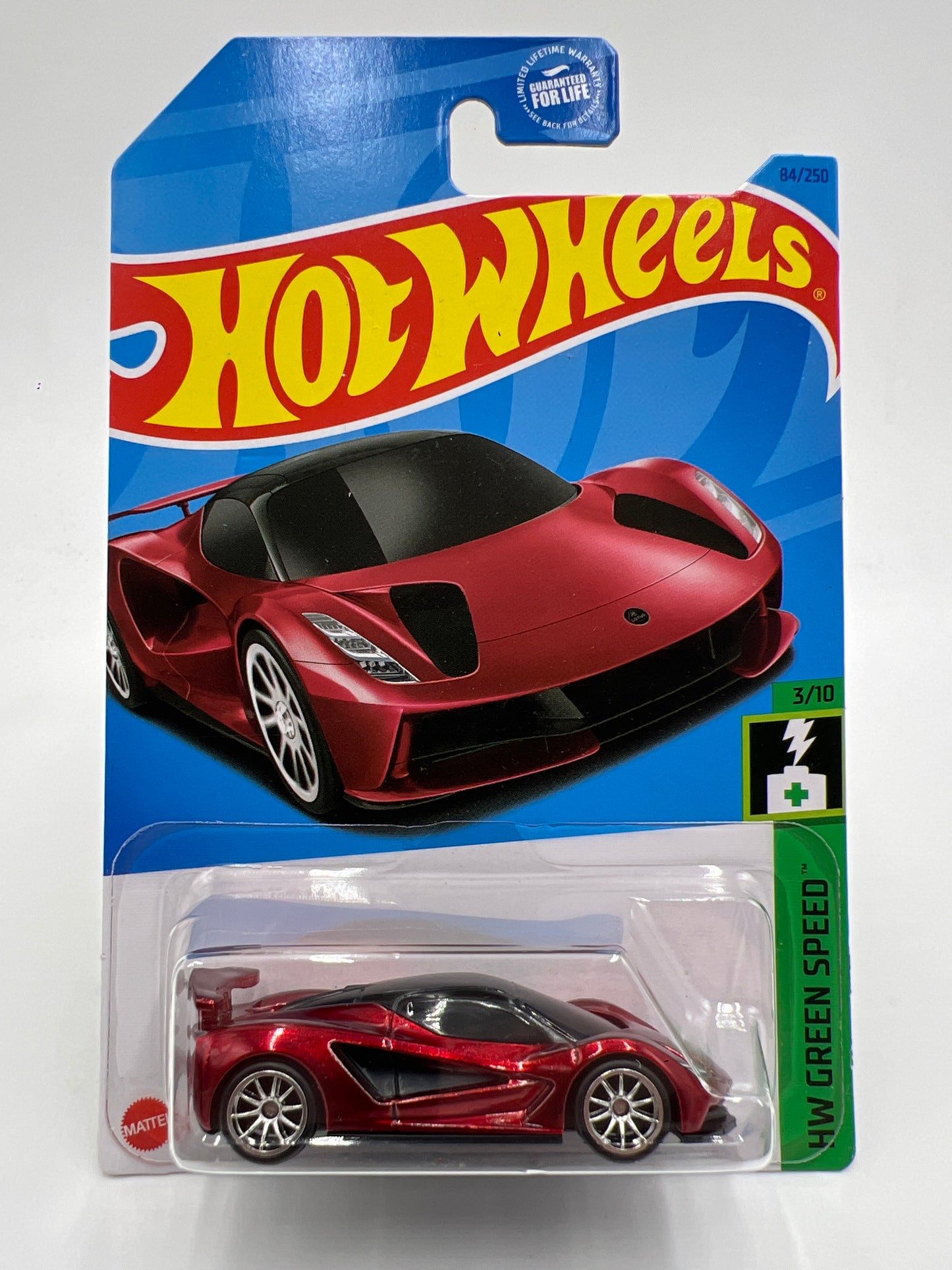 2023 Hot Wheels Super Treasure Hunt #84 Lotus Evija Red W/Protector