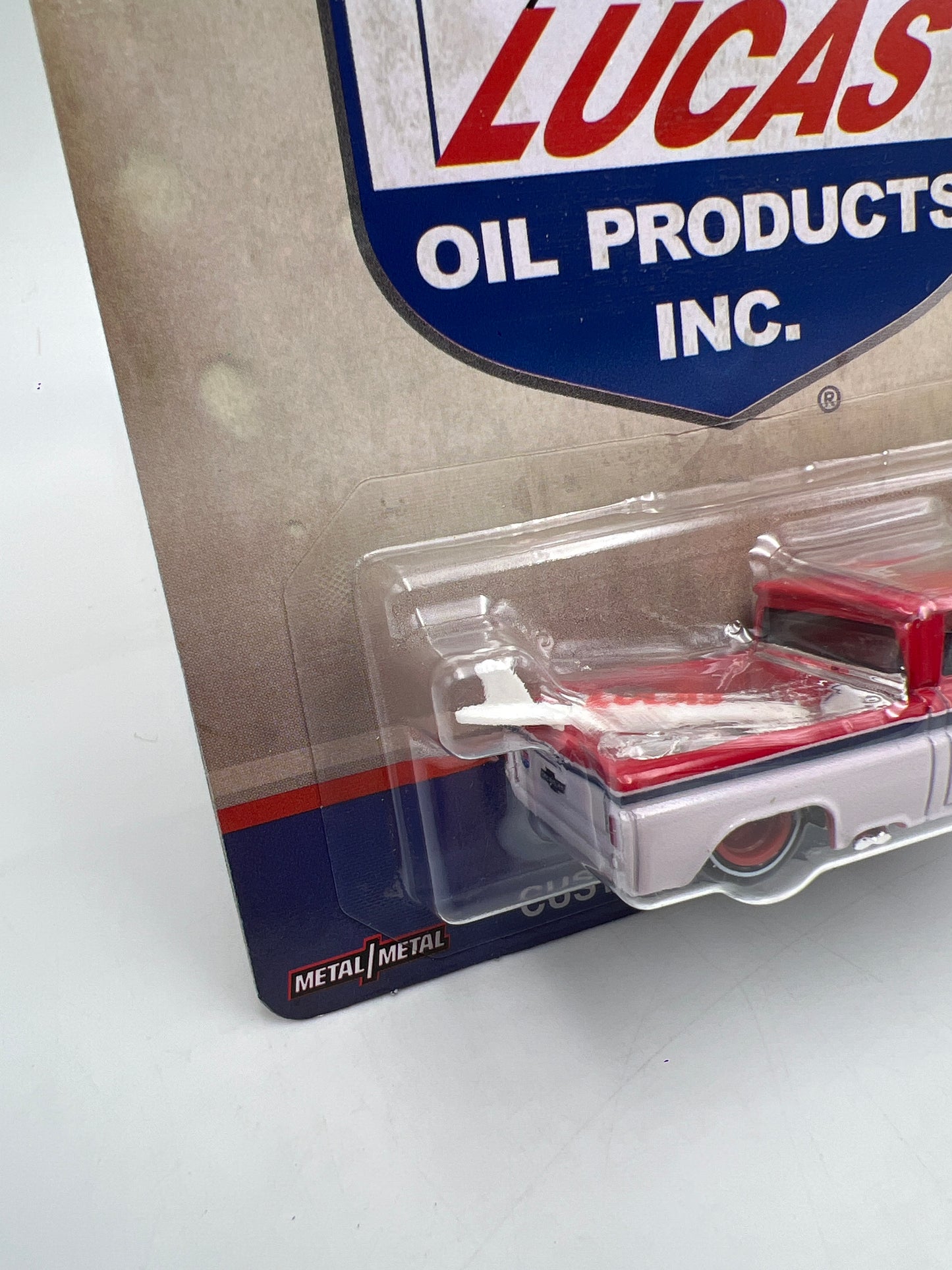 Hot Wheels Premium Vintage Oil #2 Lucas Oil Custom 62 Chevy Pickup W/Protector