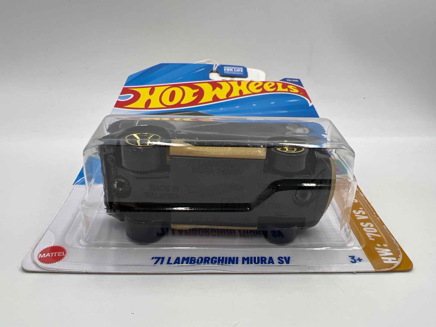 2025 Hot Wheels 70s Vs 90s #78 71 Lamborghini Miura SV Black 101B