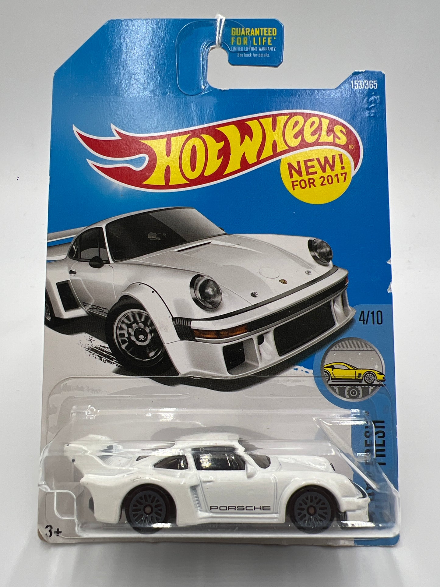 2017 Hot Wheels Factory Fresh #153 Porsche 934.5 White (Card Not Perfect) 98B