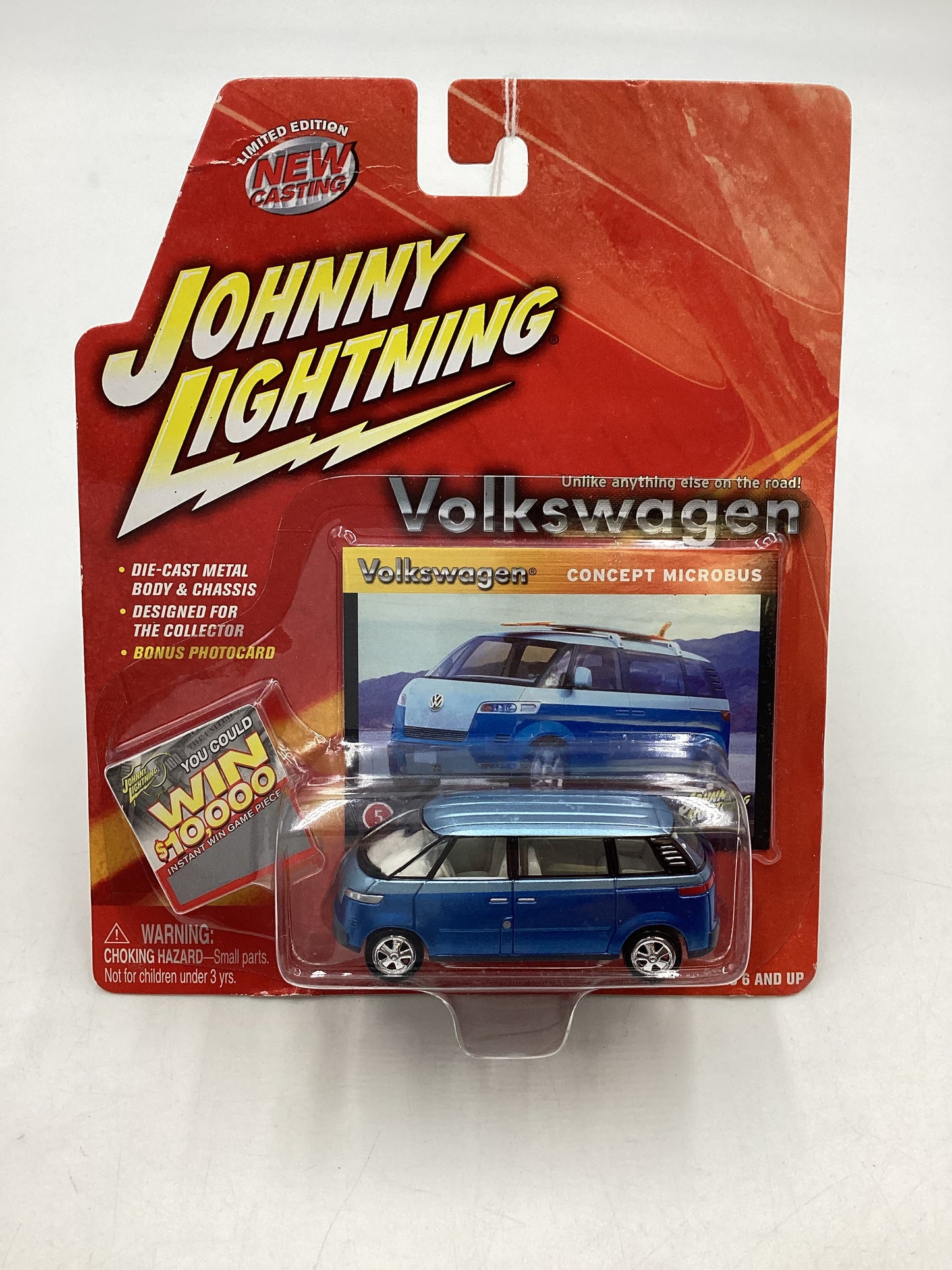 Johnny Lightning Volkswagen Microbus Concept Blue 220G