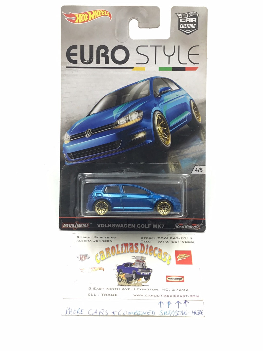 Hot wheels car culture Euro Style Volkswagen Golf MK7