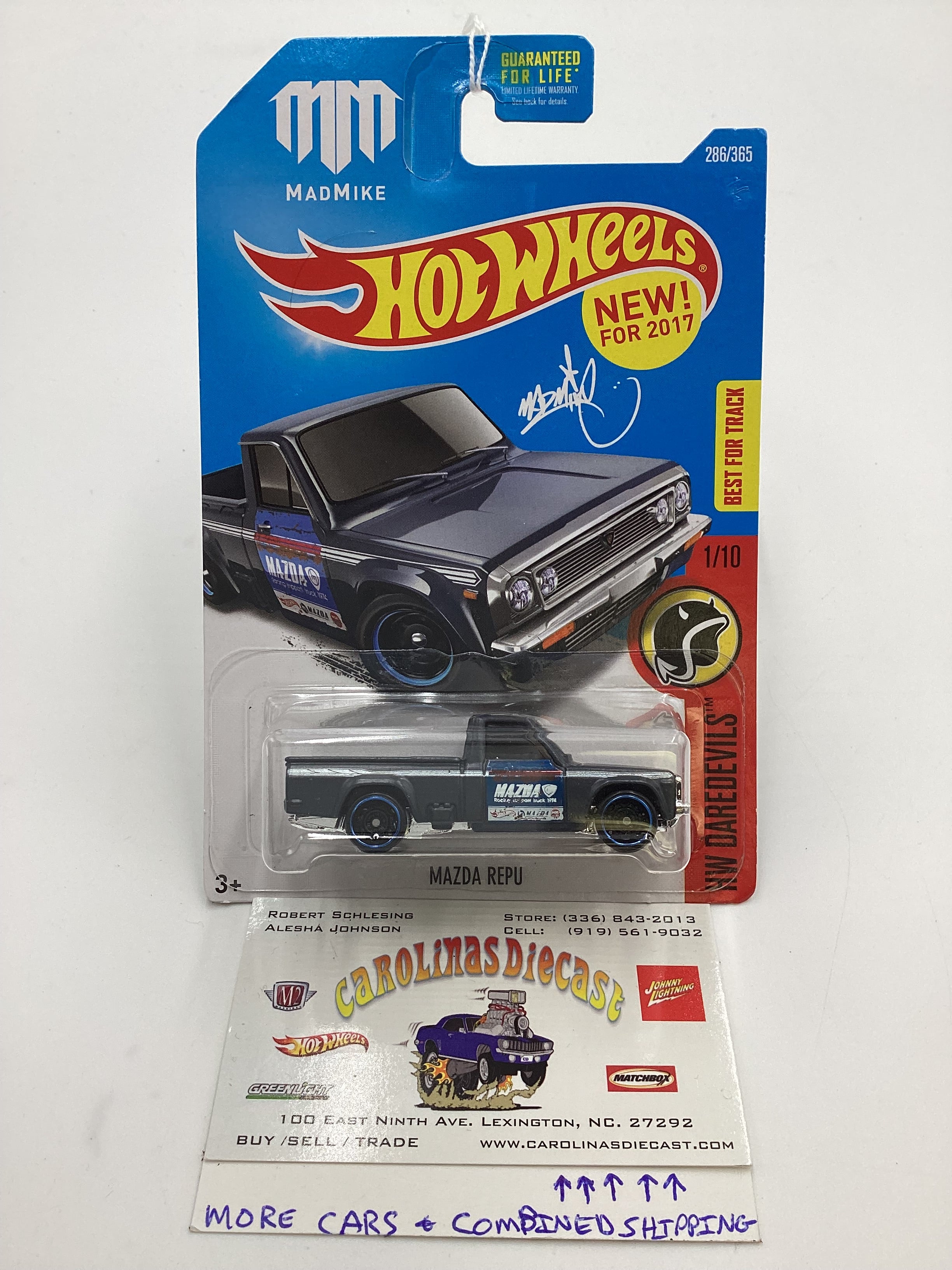 2017 Hot Wheels #286 Mazda Repu MadMike 88F – carolinasdiecast