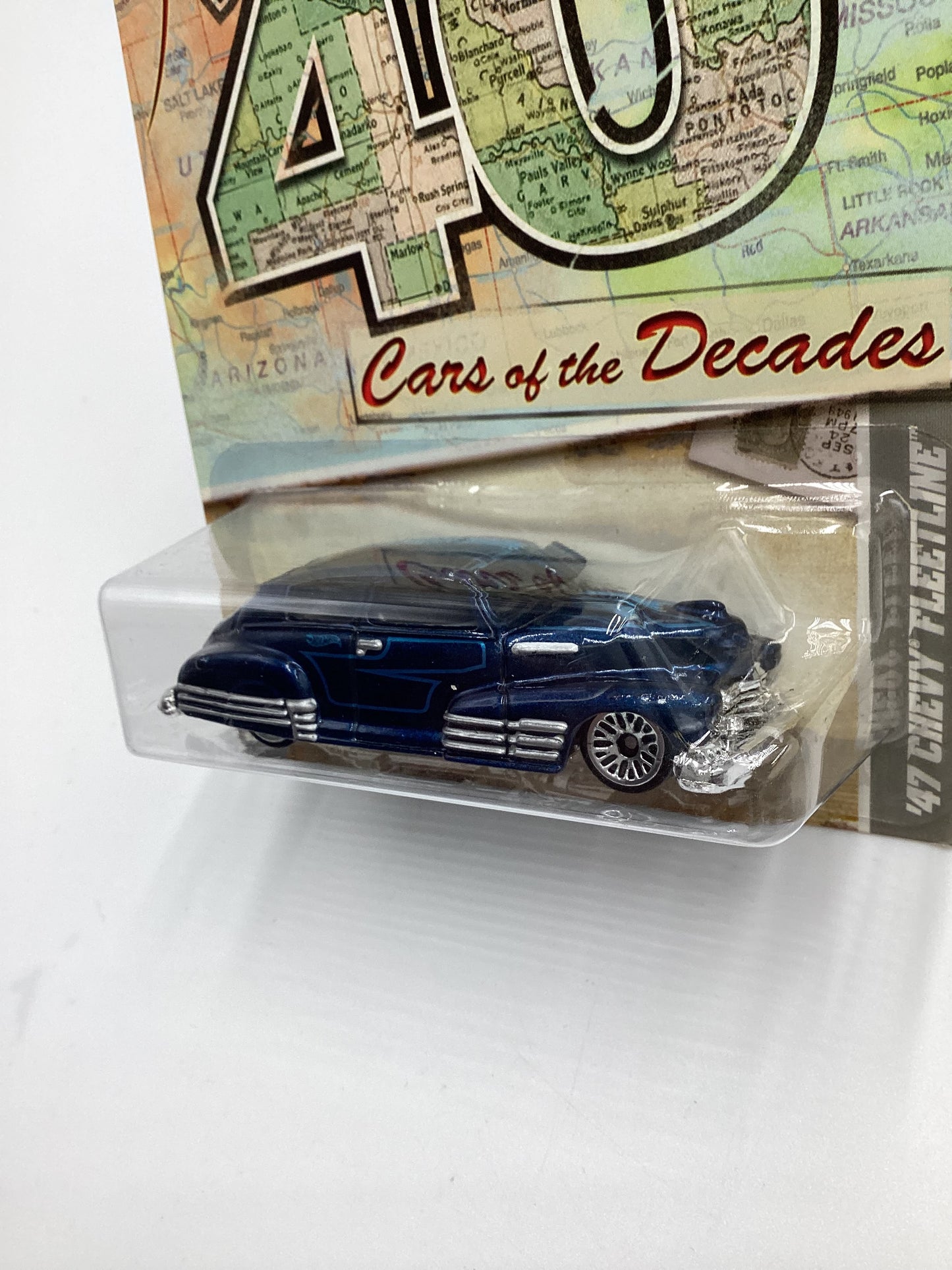 2011 Hot Wheels Cars of the Decades The 40s #7 47 Chevy Fleetline Blue