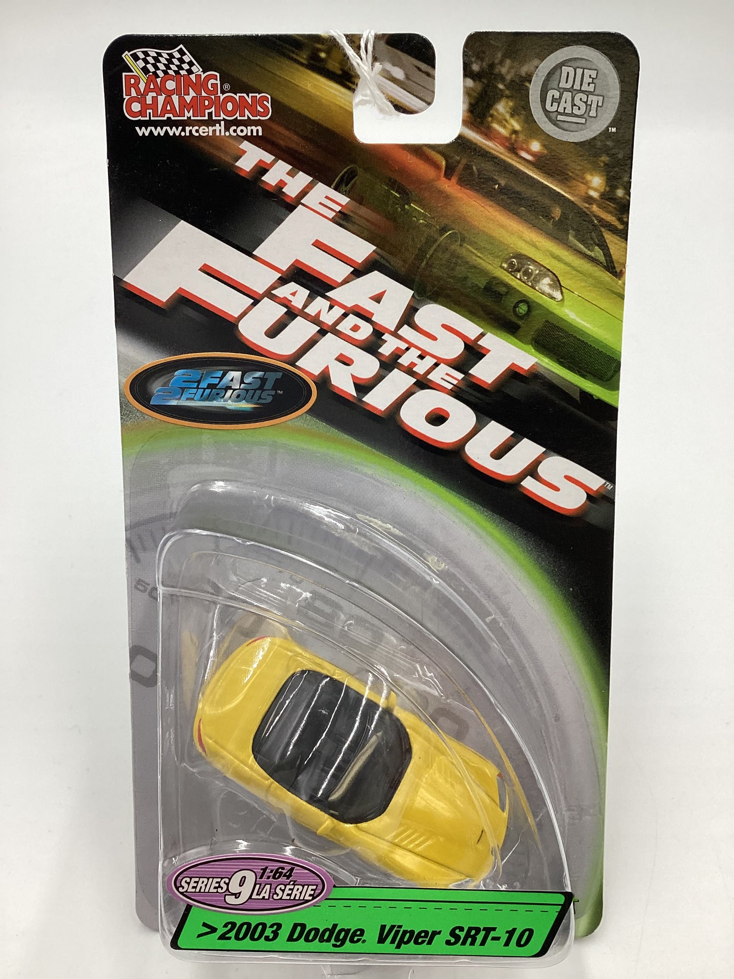 Racing Champions The Fast and Furious Series 9 2003 Dodge Viper SRT-10 Yellow