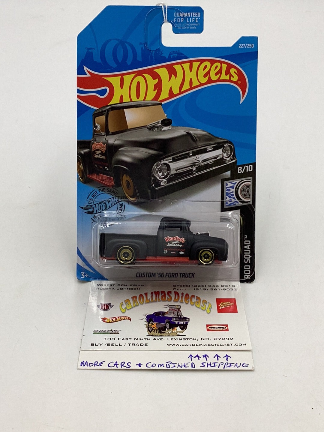 2019 Hot Wheels #227 Custom 56 Ford Truck 28C