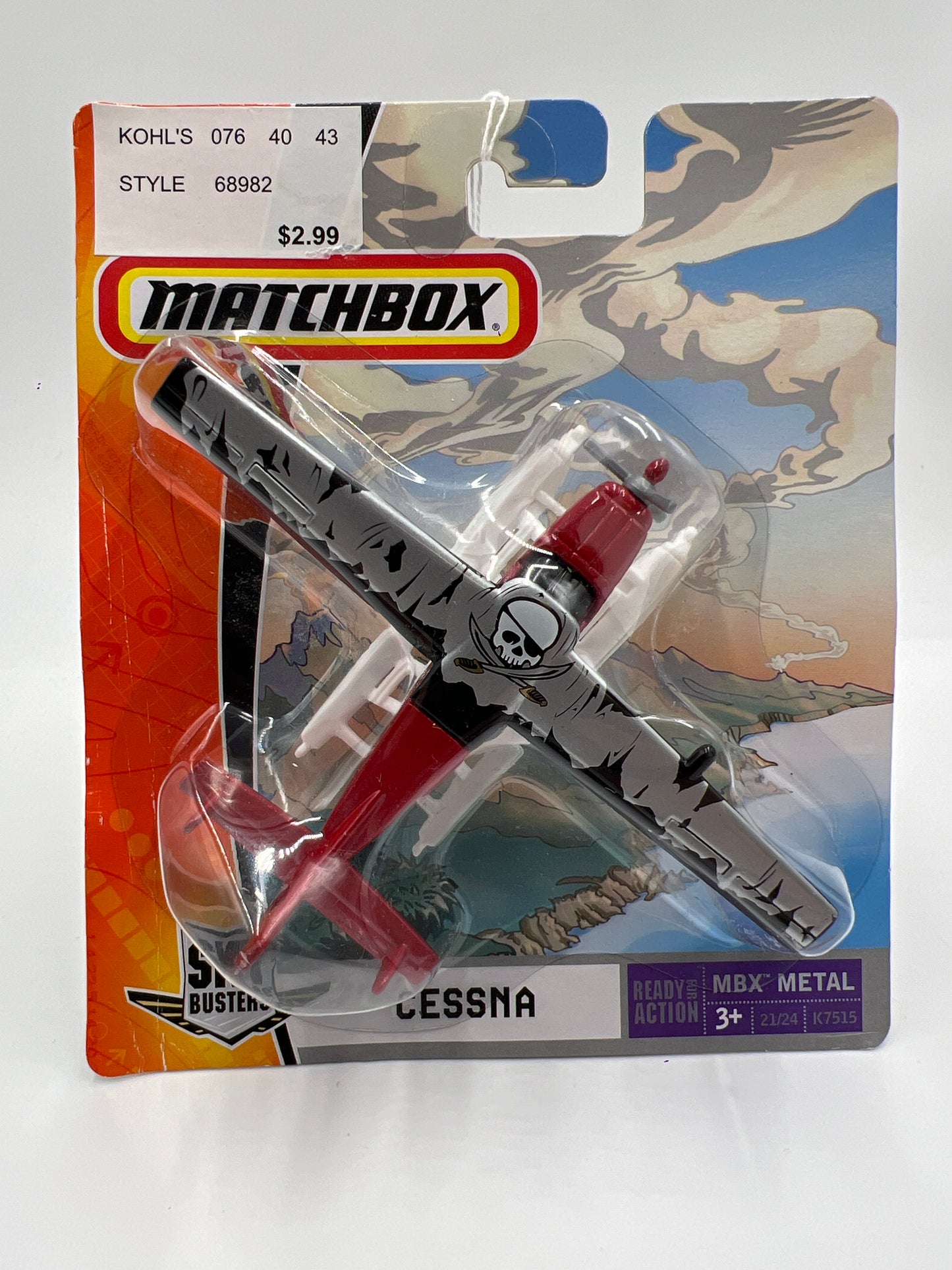 Matchbox Sky Busters MBX Metal #21 J4703 Cessna Caravan Red