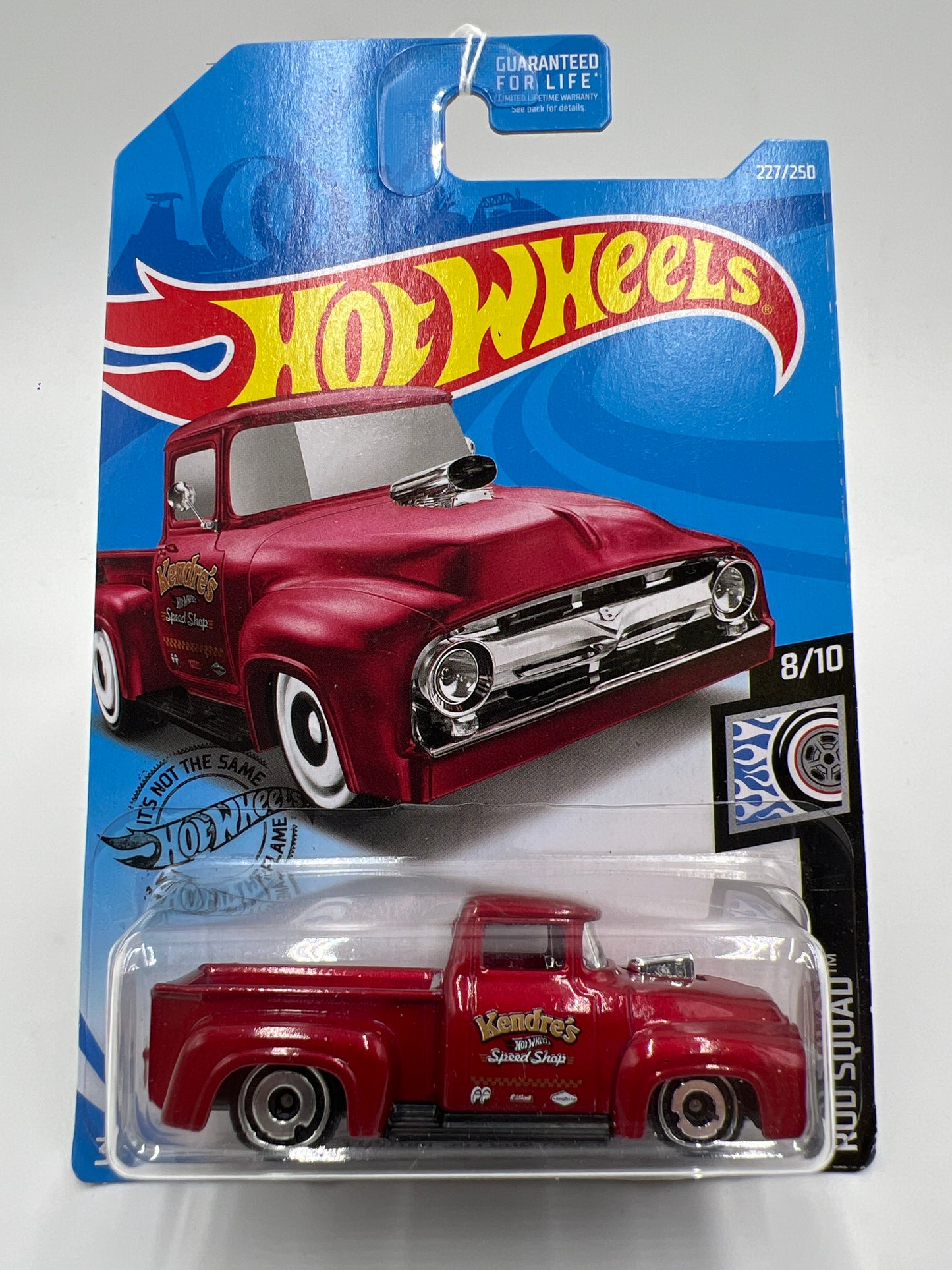 2019 Hot Wheels Kroger Exclusive Rod Squad #227 Custom 56 Ford Truck Red 240D