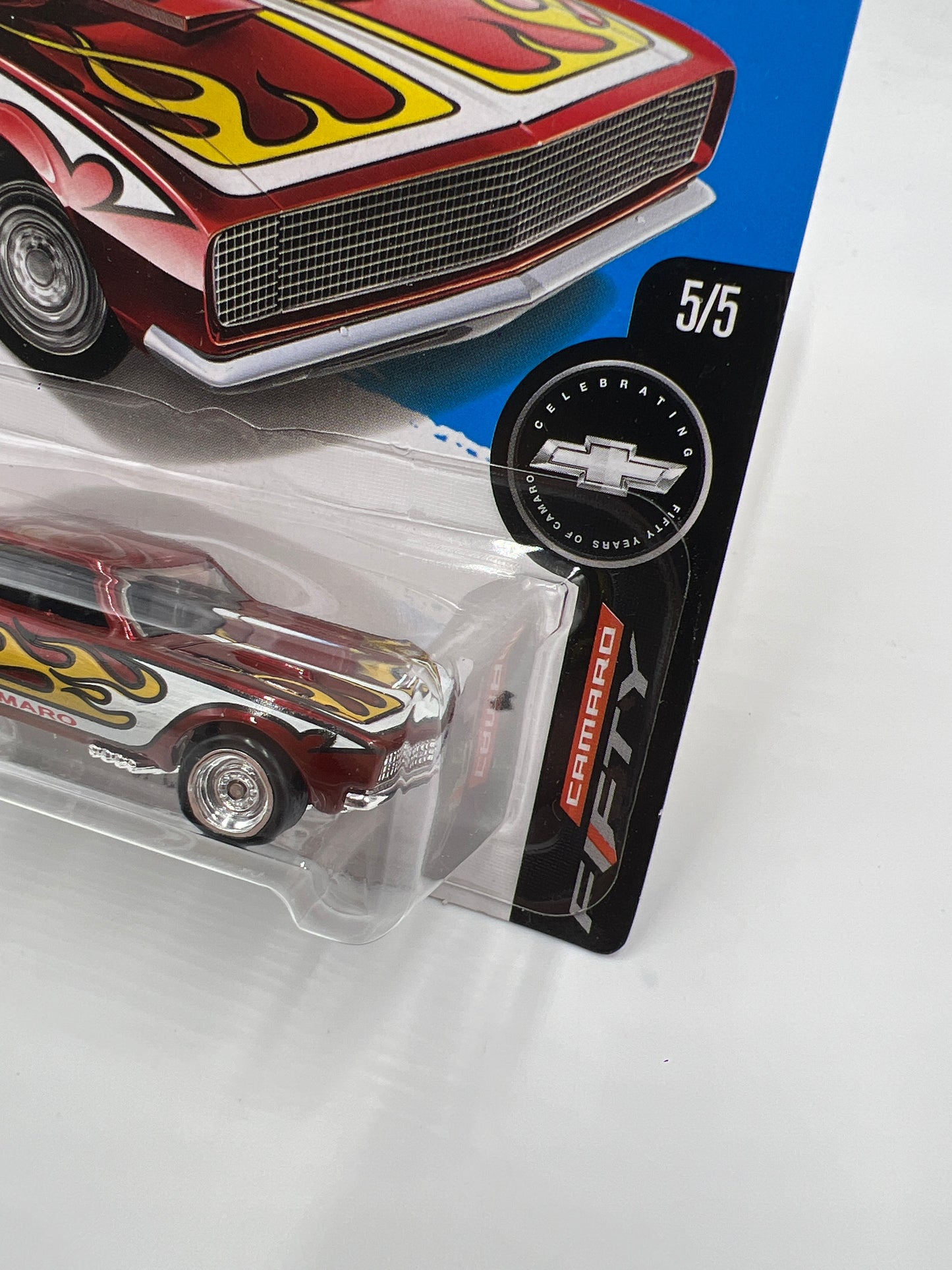 2017 Hot Wheels Super Treasure Hunt 67 Camaro Red W/Protector
