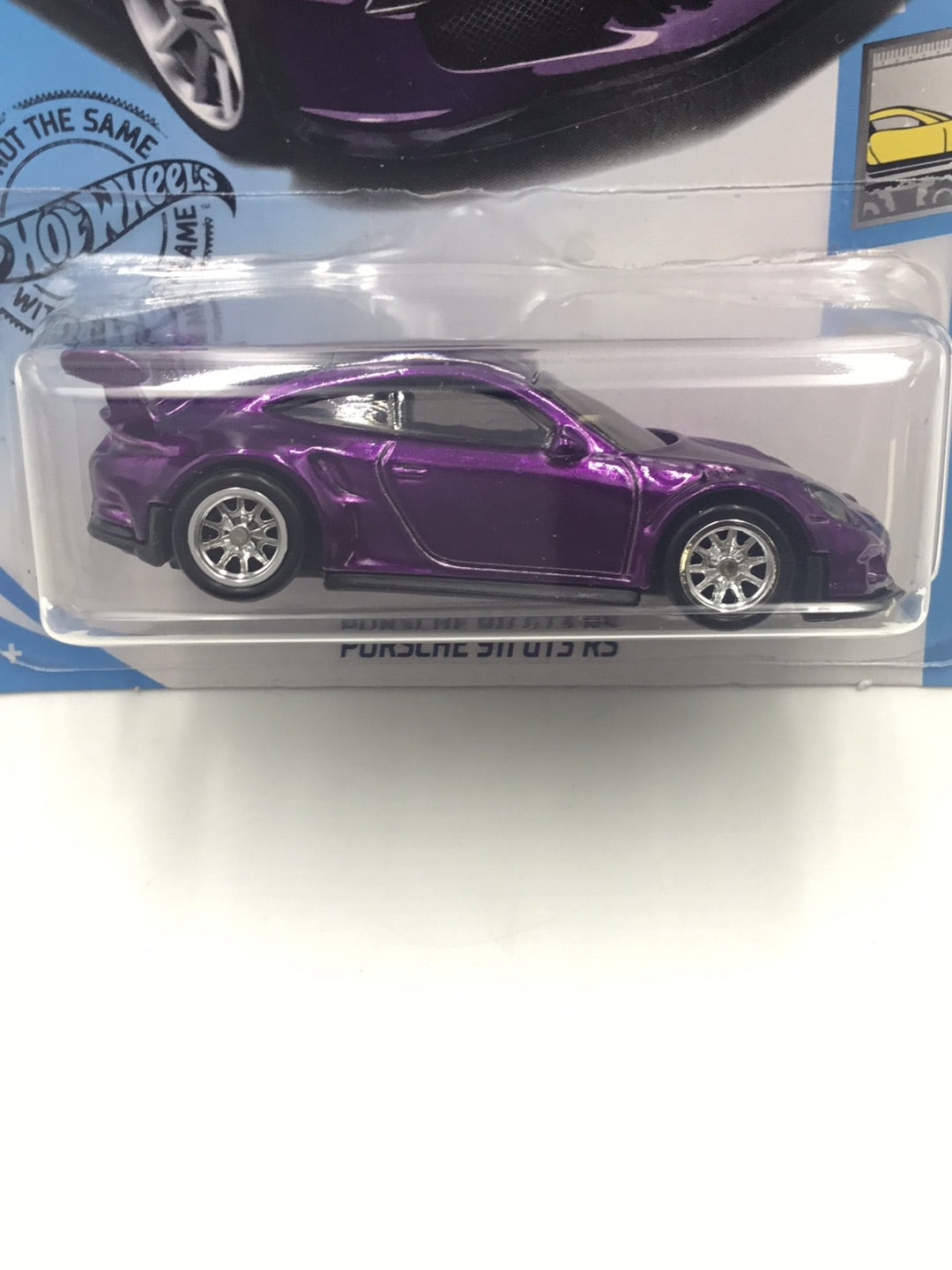 2019 hot wheels super treasure hunt Porsche 911 GT3 RS US Card W/ Protector VHTF