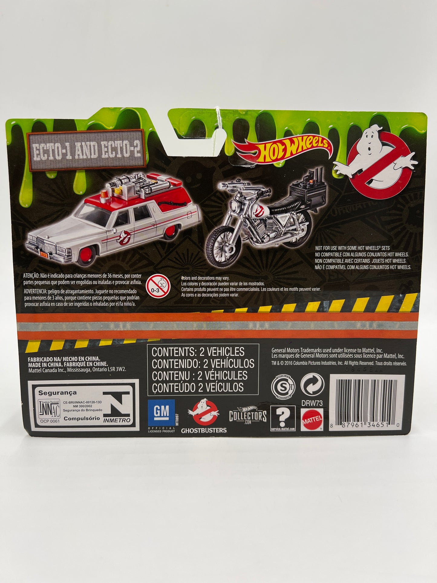 2016 Hot Wheels Premium Ghostbusters 2 Pack Ecto-1 & Ecto-2 283A