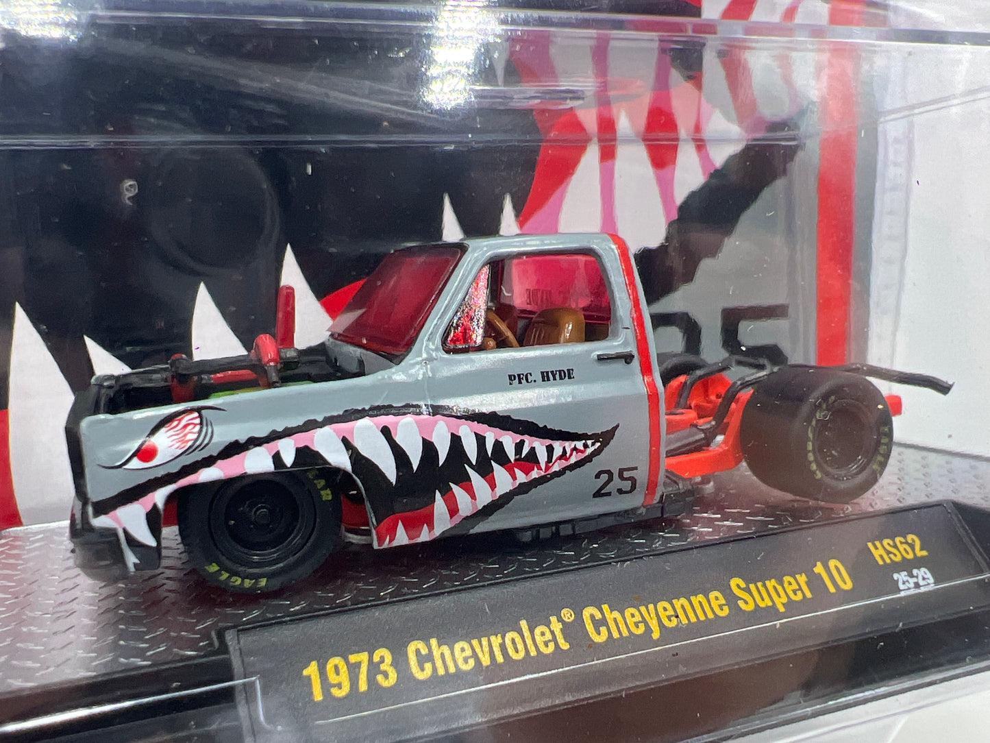 2025 M2 Machines Hobby Exclusive PFC Hyde 1973 Chevrolet Cheyenne Super 10 Gray HS62