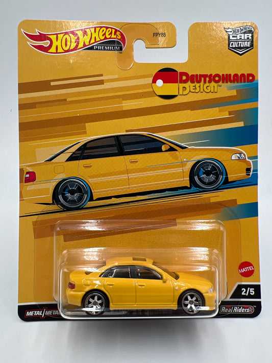 Hot Wheels Premium Deutschland Design #2 2/5 Audi S4 Quattro Yellow 253D