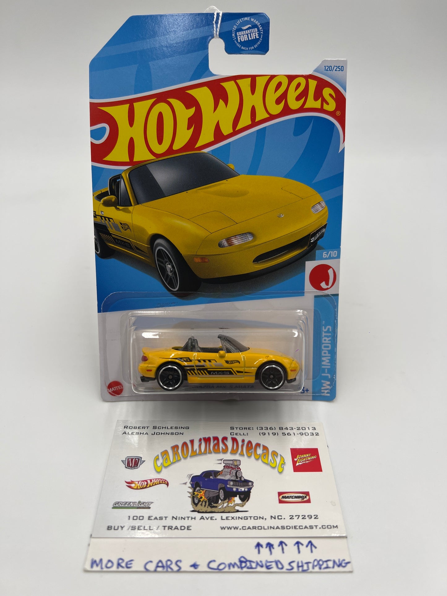 2024 Hot Wheels Q Case #120 91 Mazda MX-5 Miata Yellow 85F