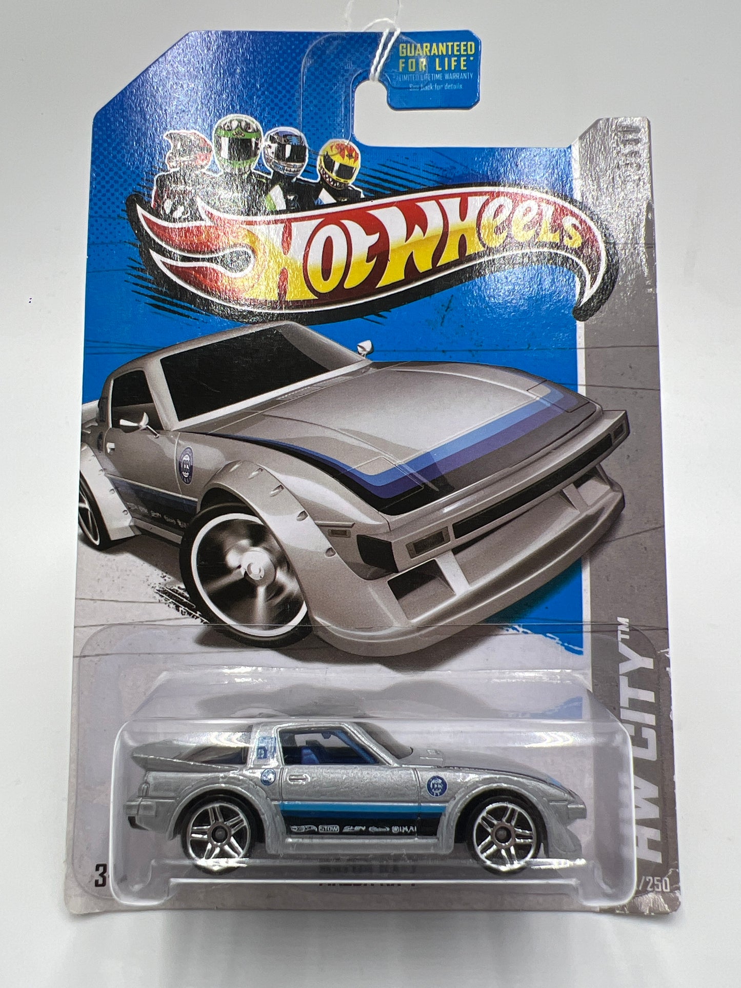 2013 Hot Wheels Treasure Hunt #22 Mazda RX-7 Silver
