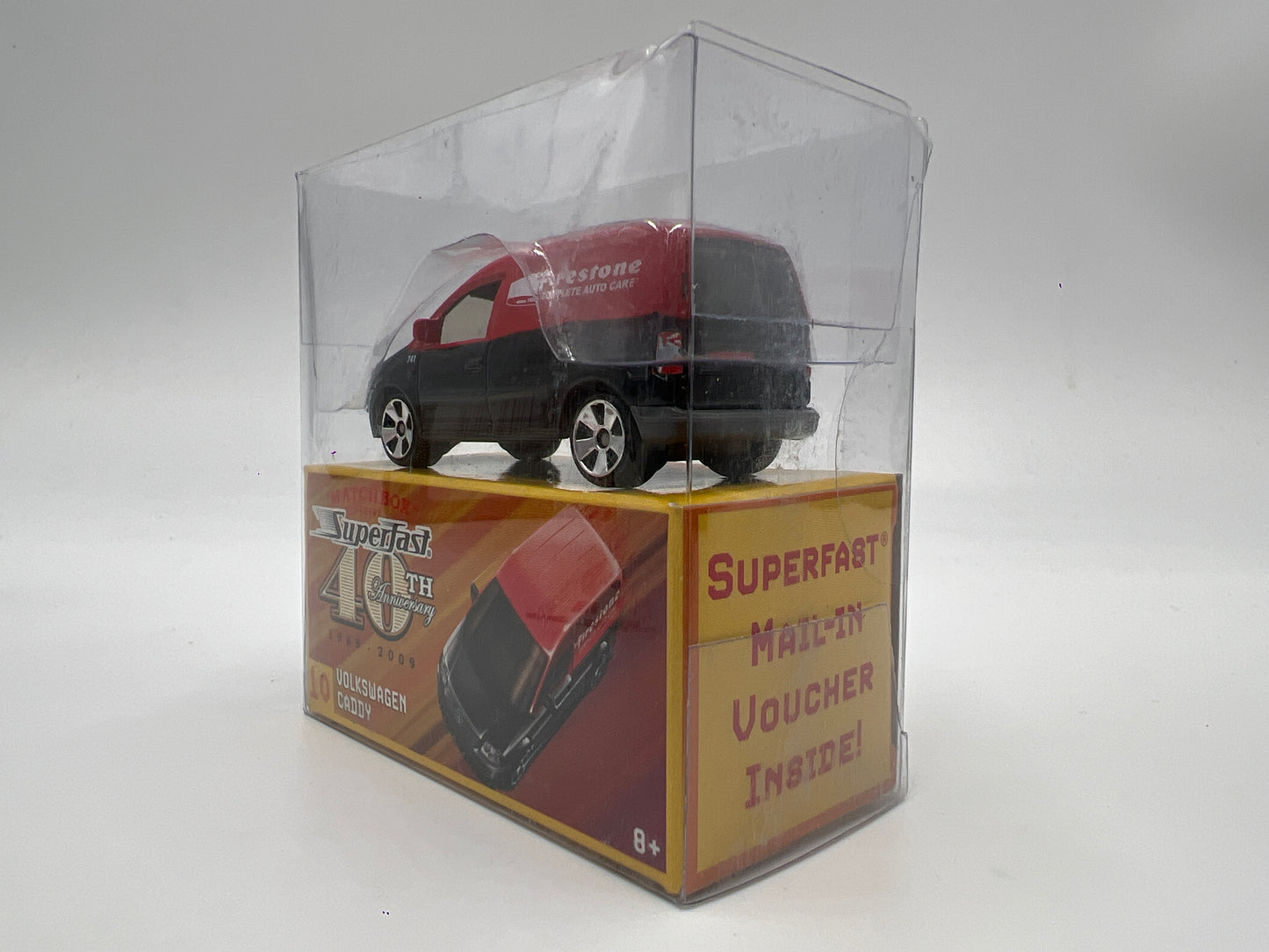 Matchbox Superfast 40th Anniversary #10 Volkswagen Caddy Firestone Black/Red