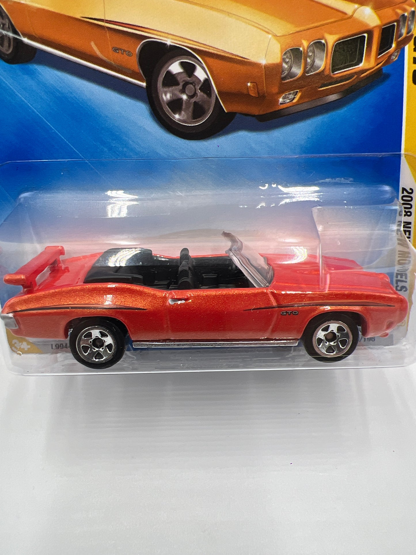 2008 Hot Wheels New Models #29 70 Pontiac GTO Orange 59F