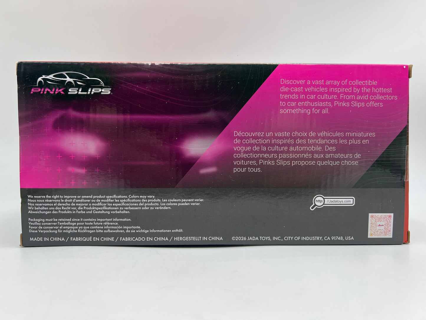 Jada Pink Slips 1/24 CHASE Lightning McQueen Pink