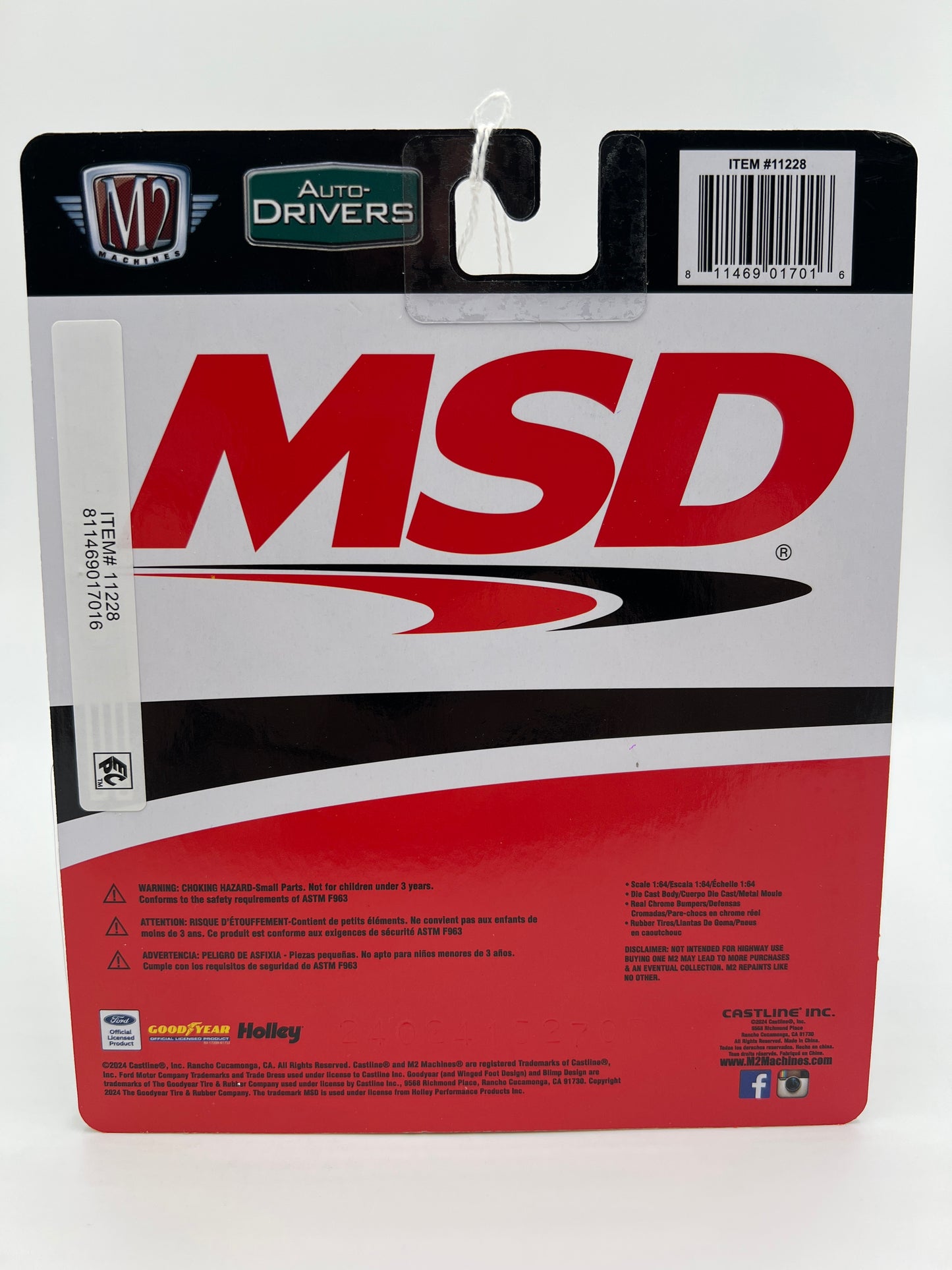 M2 Machines Auto Drivers 1968 Mercury Cougar R-Code White MSD R121 192E