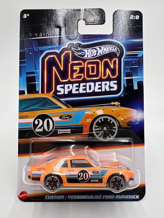 2026 Hot Wheels Neon Speeders #2 Custom Ford Maverick Orange 158E