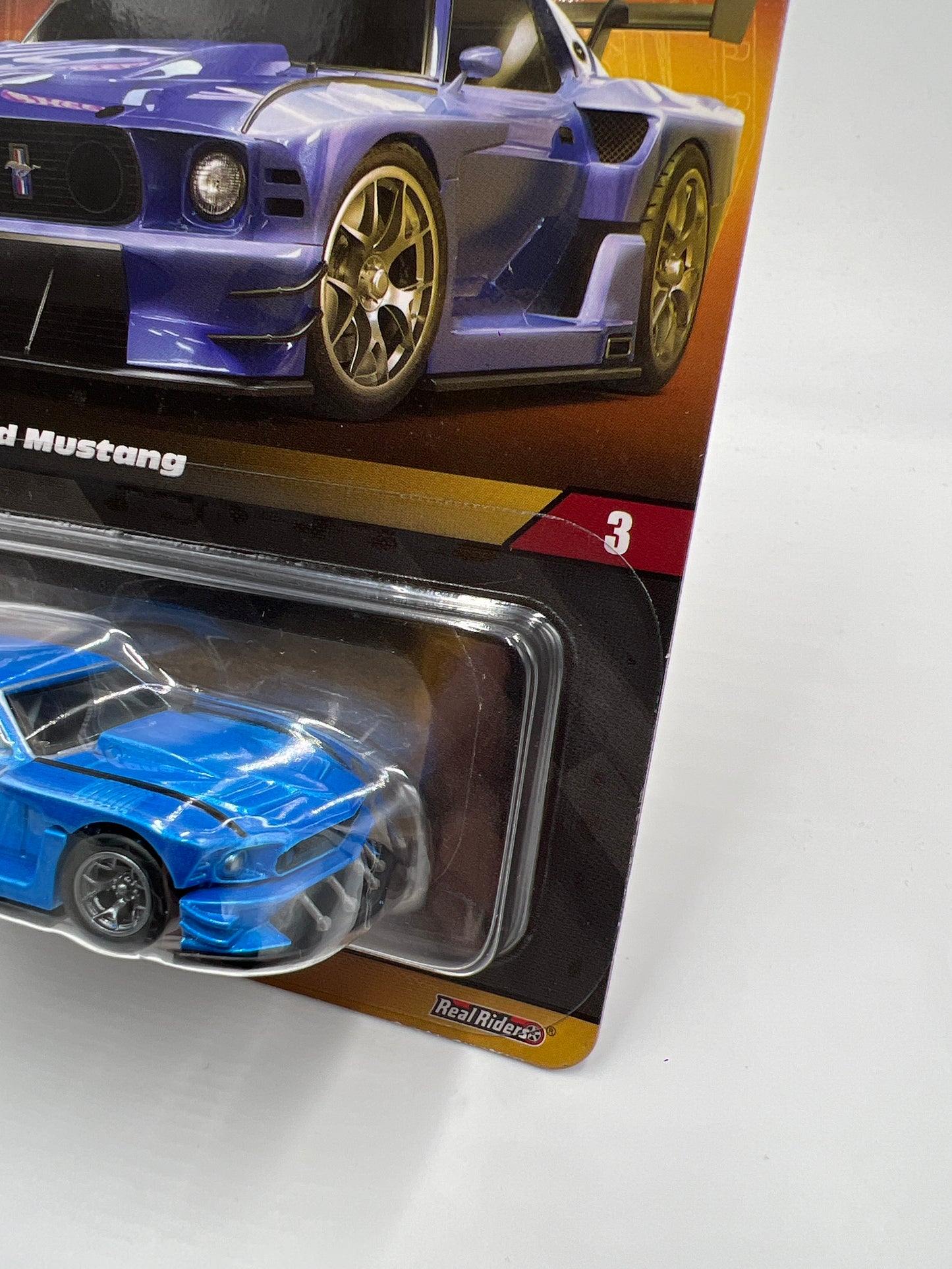Hot Wheels RLC Elite 64 #3 Modified 69 Ford Mustang Blue W/Protector