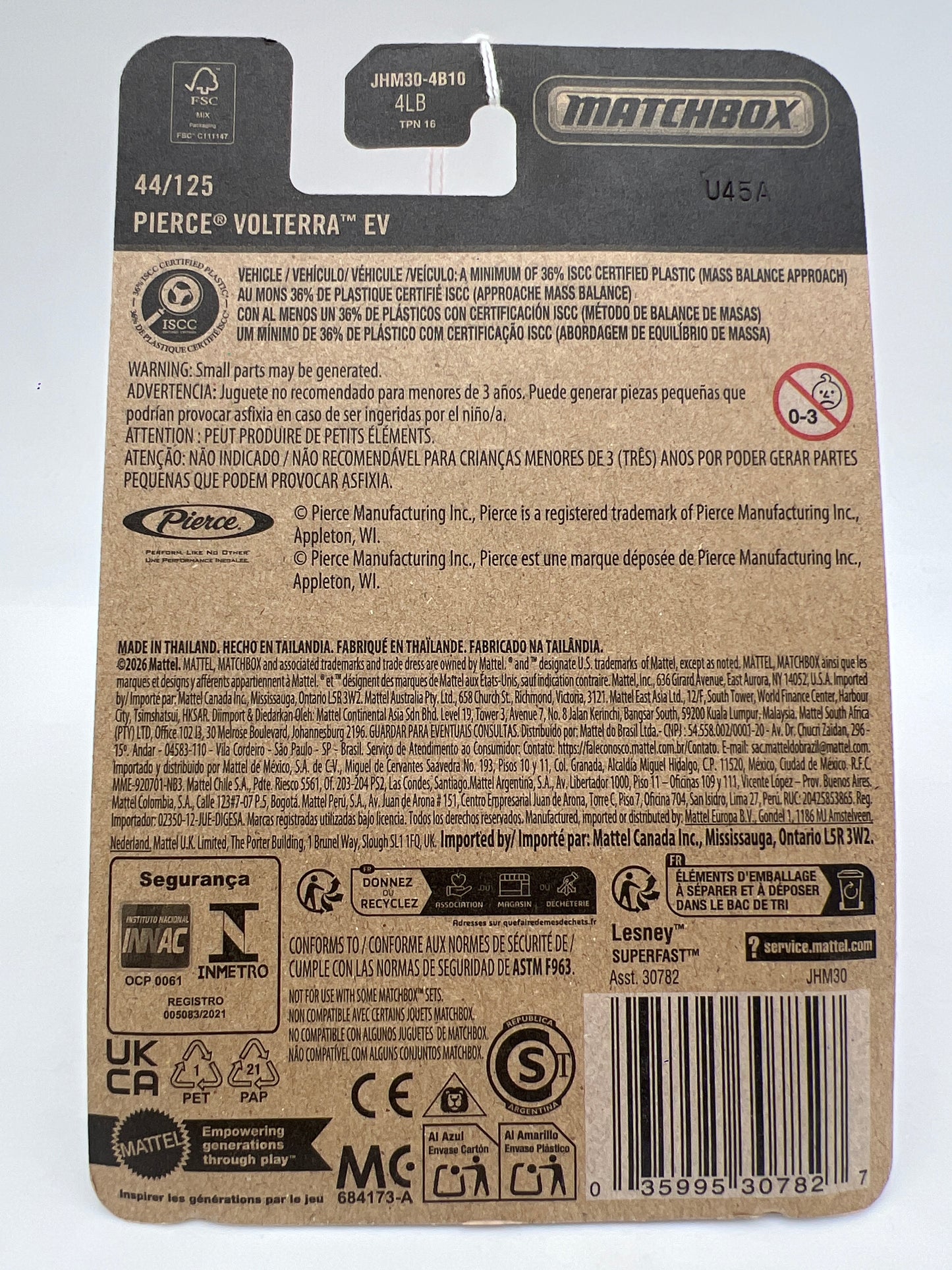 2026 Matchbox #44 Pierce Volterra EV Red 205i