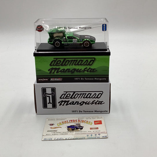 2023 Hot Wheels RLC 1971 De Tomaso Mangusta Green Acrylic