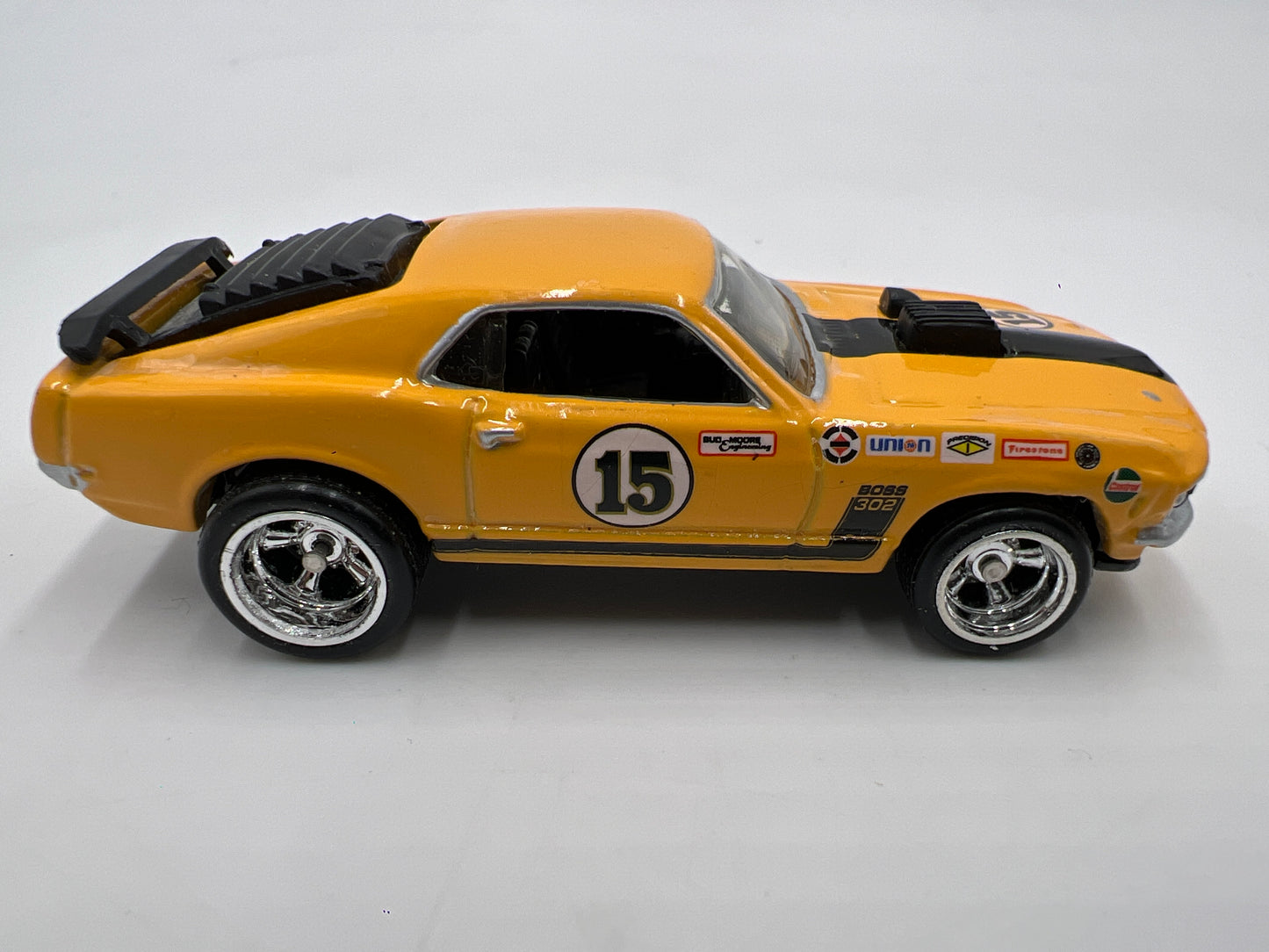 Hot Wheels Real Riders Series Premium 1970 Ford Mustang Boss 302 Yellow Loose