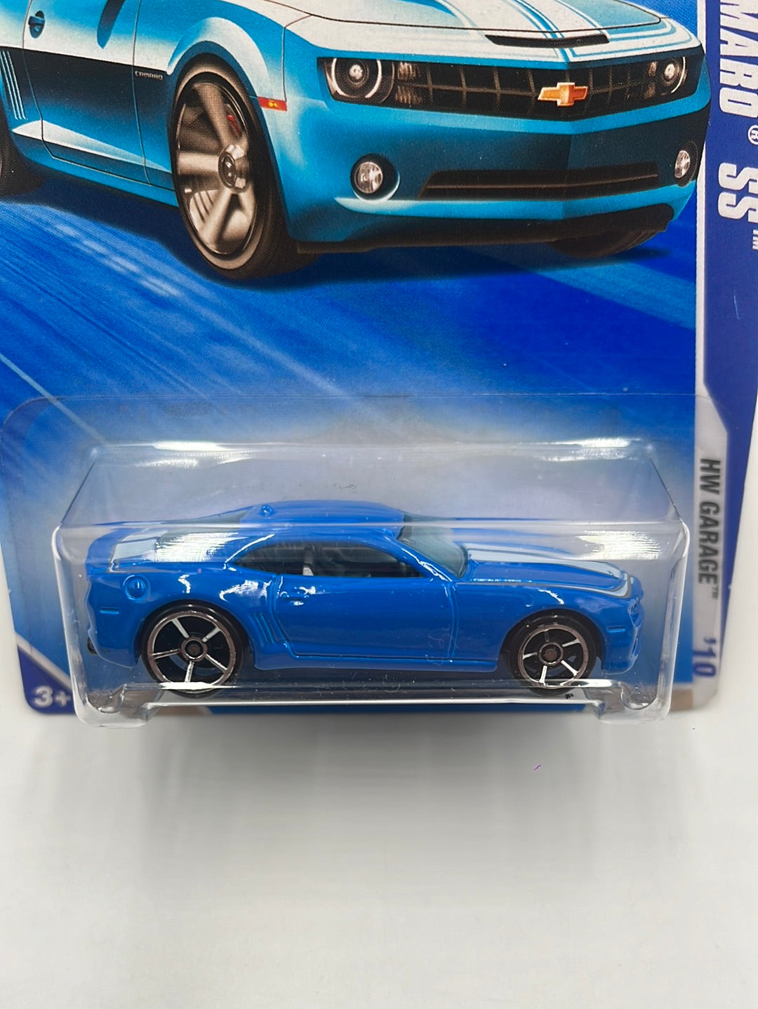 2010 Hot Wheels HW Garage ‘10 Camaro SS Walmart Exclusive Blue  74/240 7F