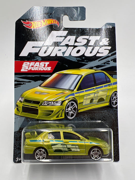 Hot Wheels Fast and Furious #3 Mitsubishi Lancer Evolution W/Protector