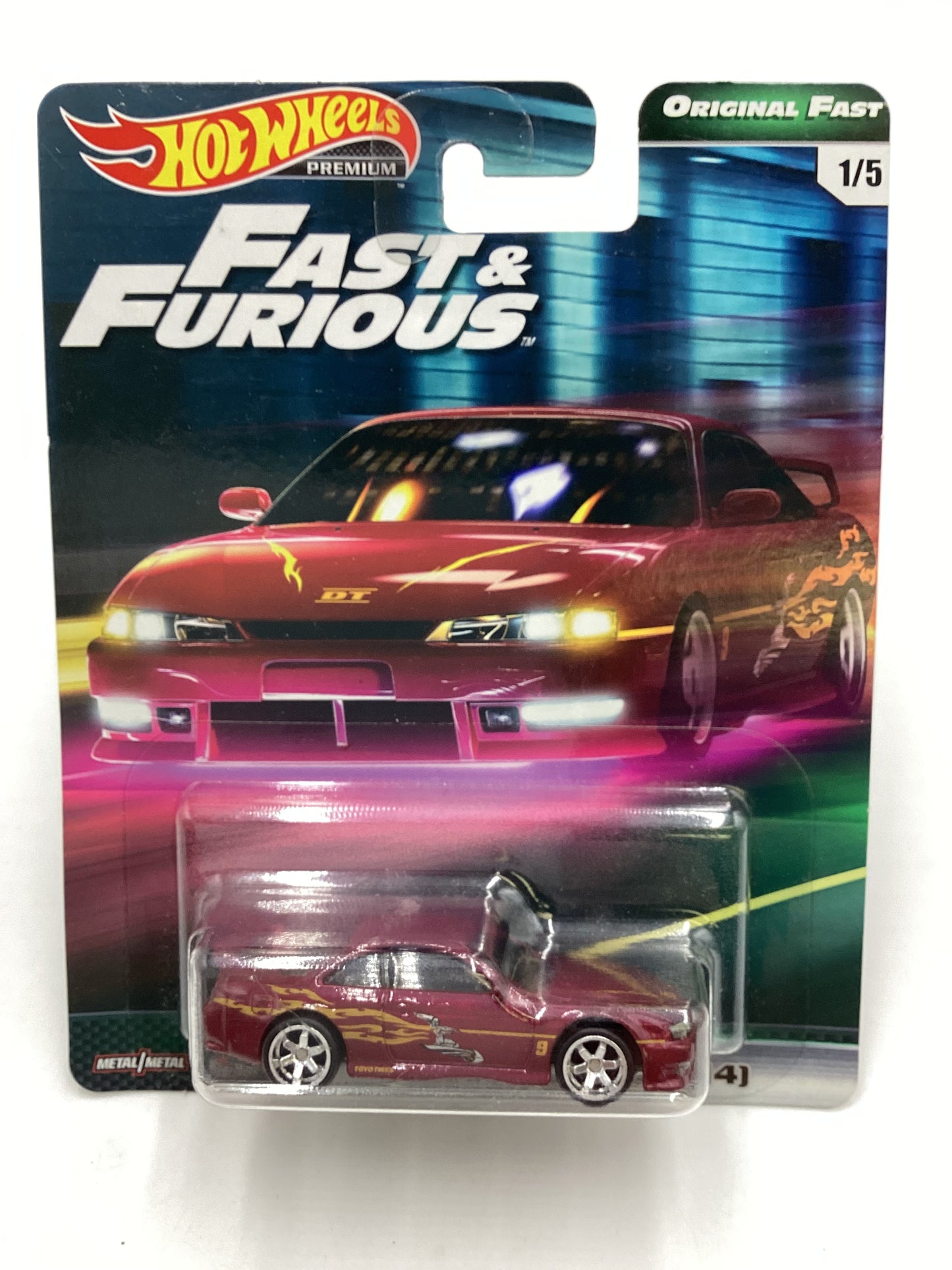 Hot wheels fast and furious Original Fast 1/5 #1 Nissan 240SX (S14) with protector