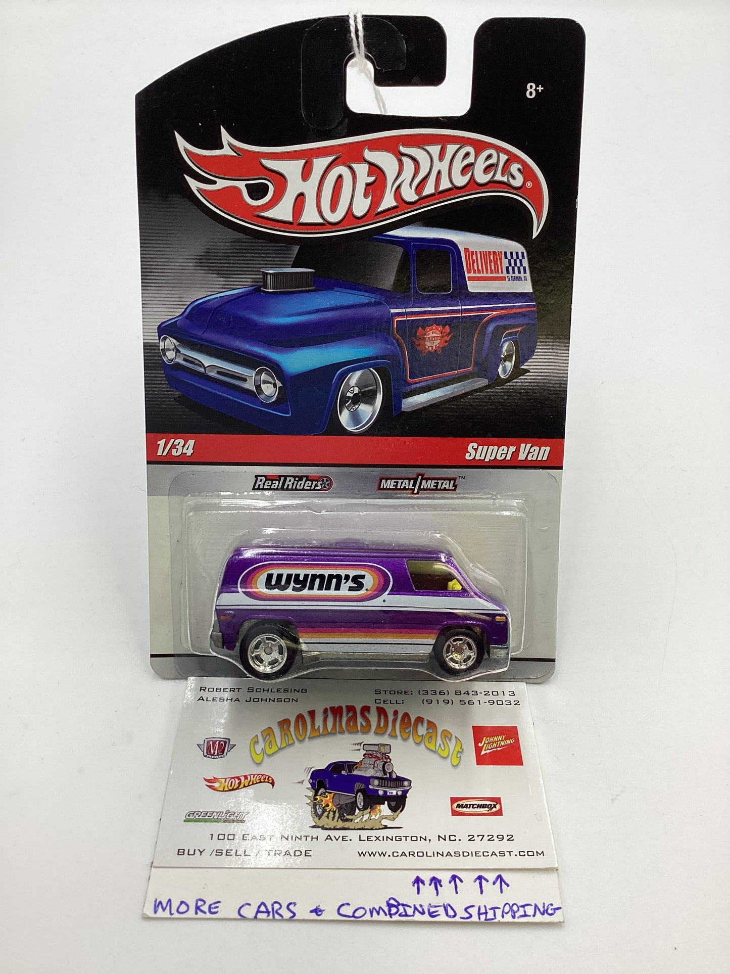 Hot wheels Slick Rides Premium Delivery #1 Super Van Purple Wynns 245J