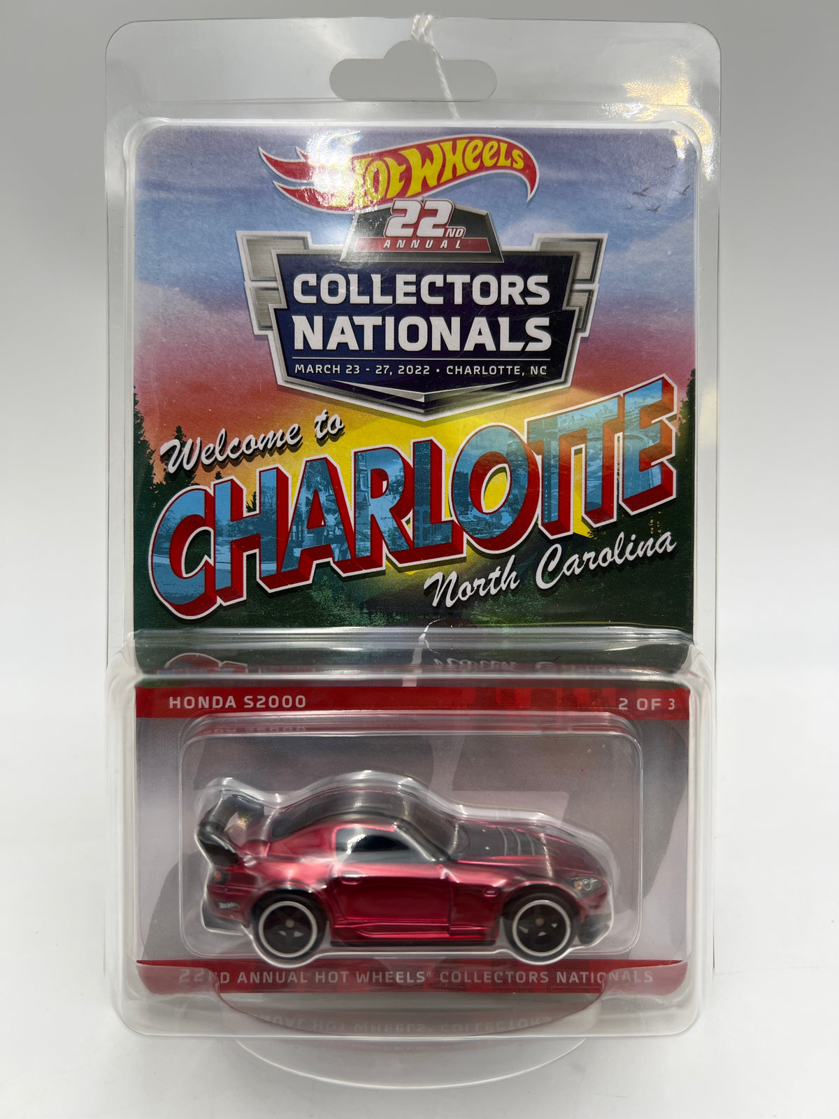 2022 Hot Wheels 22nd Annual Collectors Nationals #4852/6200 Honda S2000 Red W/Protector