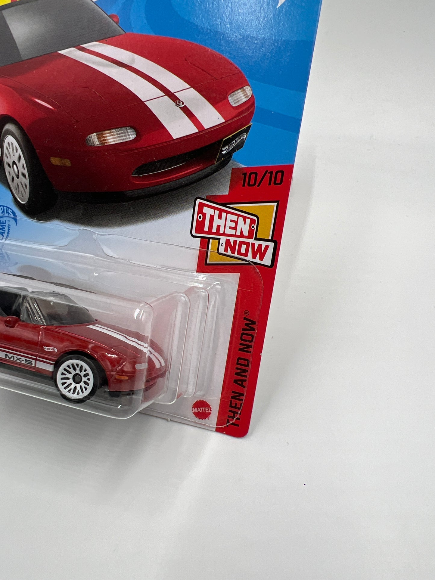 2021 Hot Wheels Treasure Hunt Then And Now #190 91 Mazda MX-5 Miata Red Bad J-Hook 277C