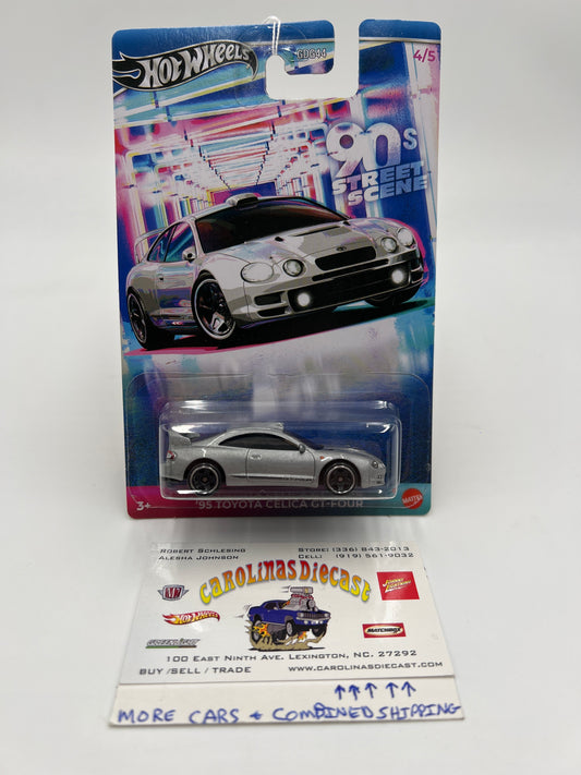 2024 Hot Wheels 90s Street Scene #4 95 Toyota Celica GT-Four Silver 161O