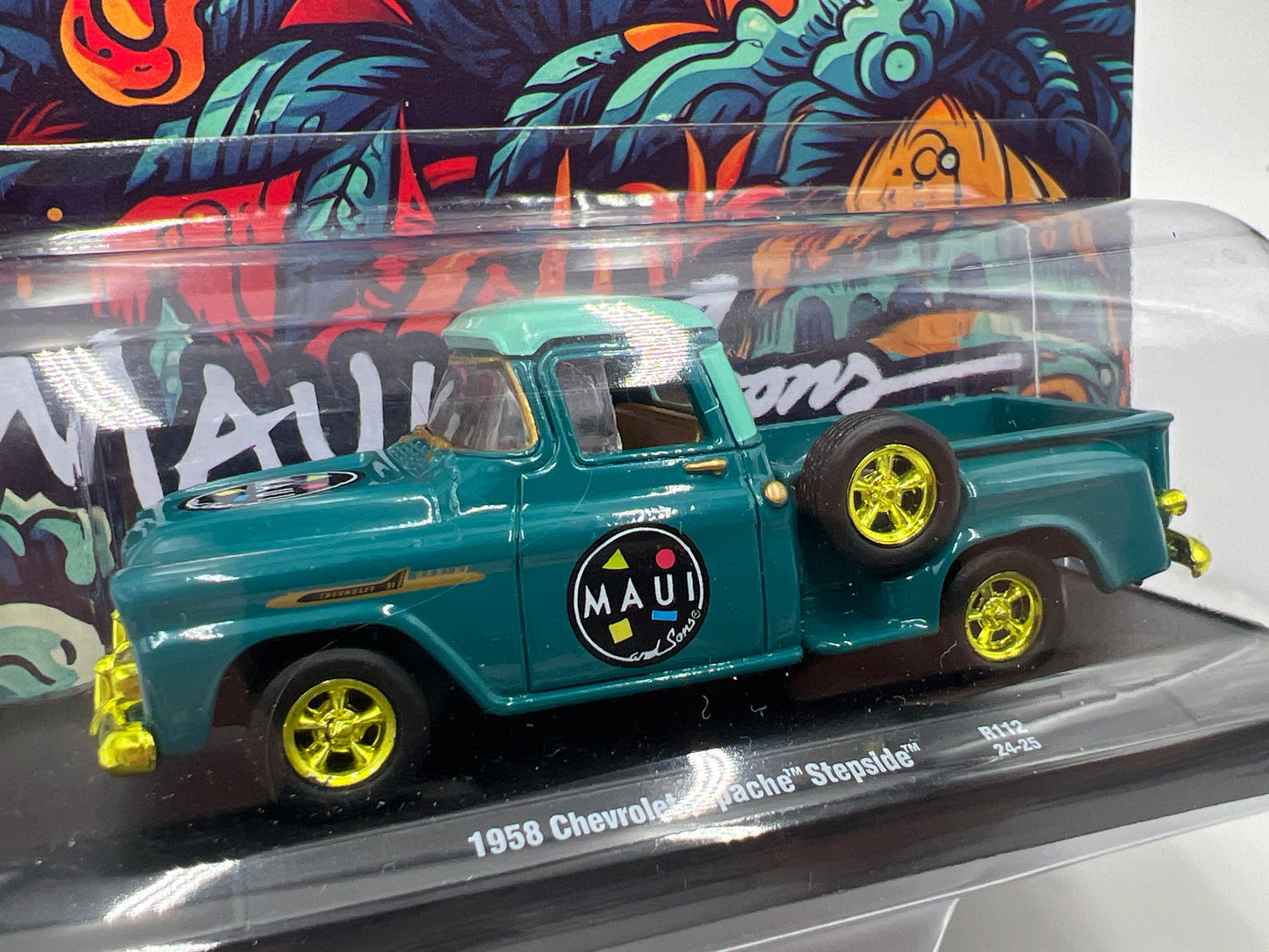 M2 Machines Auto-Drivers CHASE Maui And Sons 1958 Chevrolet Apache Stepside R112