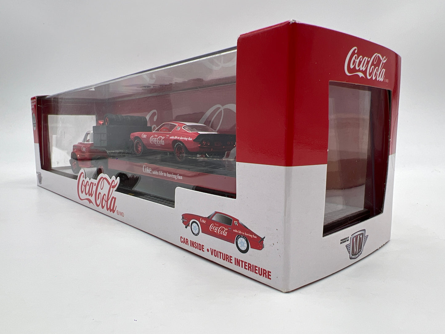 M2 Machines Haulers RC02 CHASE Coca Cola 1970 Chevrolet C60 Truck & 1971 Camaro SS 396a