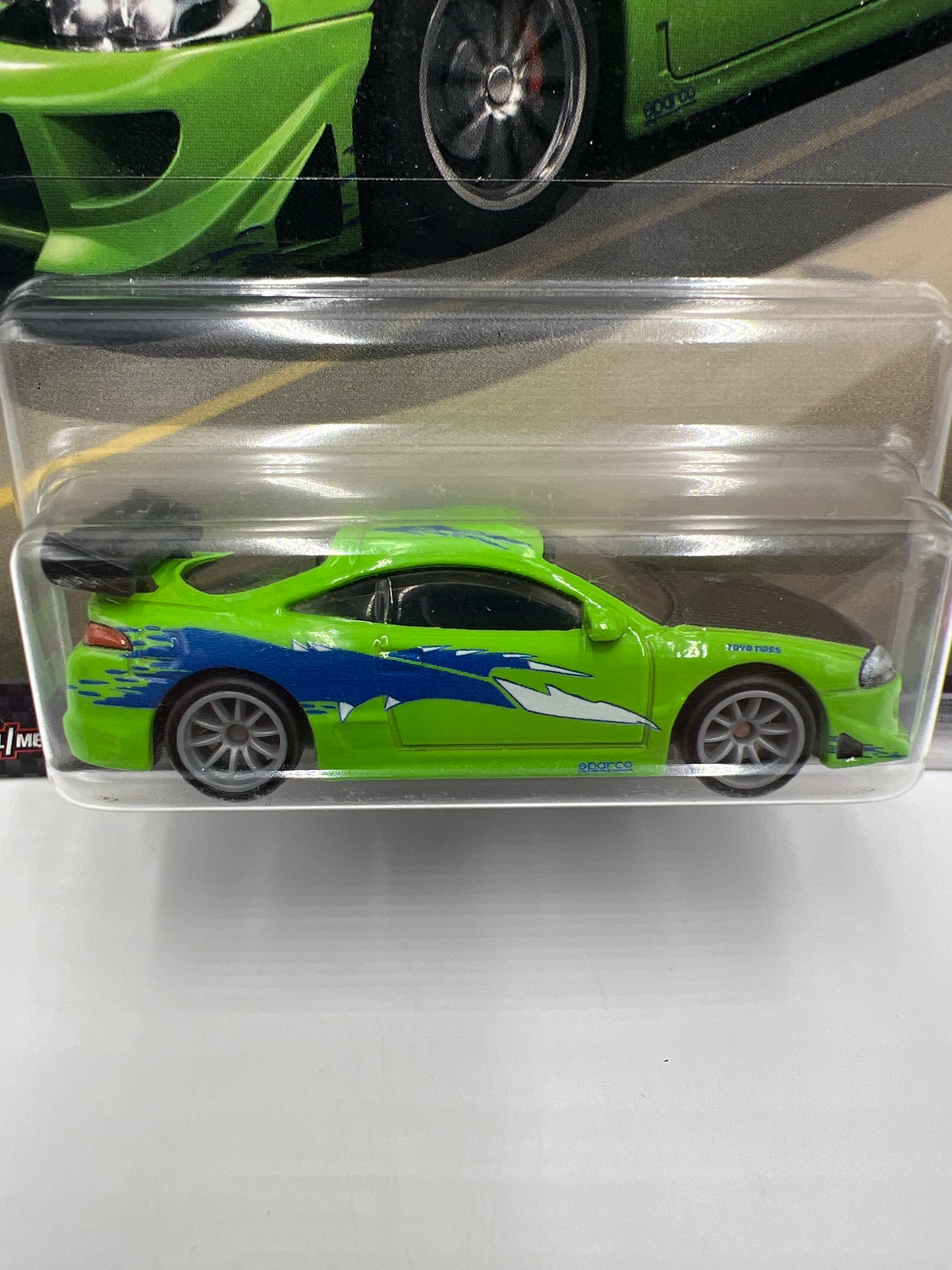 Hot Wheels Premium Fast & Furious Fast Stars #1 Mitsubishi Eclipse Green W/Protector