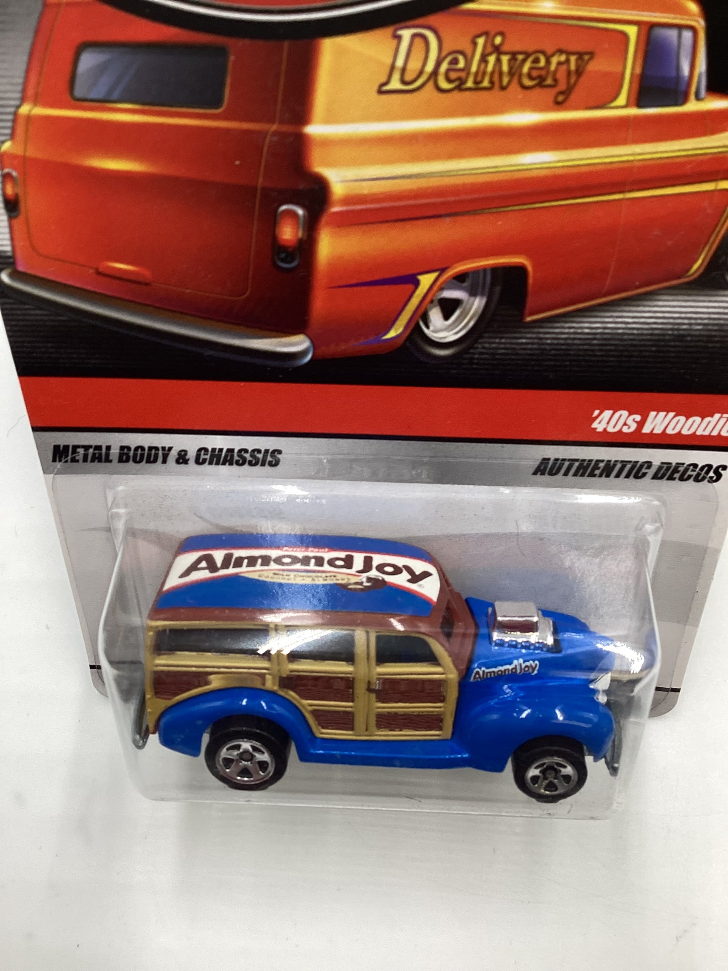 Hot Wheels Delivery Almond Joy 40 Woodie Blue (SR