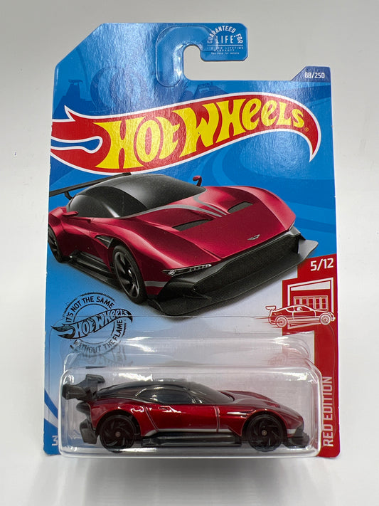 2020 Hot Wheels Target Exclusive Red Edition #88 Aston Martin Vulcan Red W/Protector
