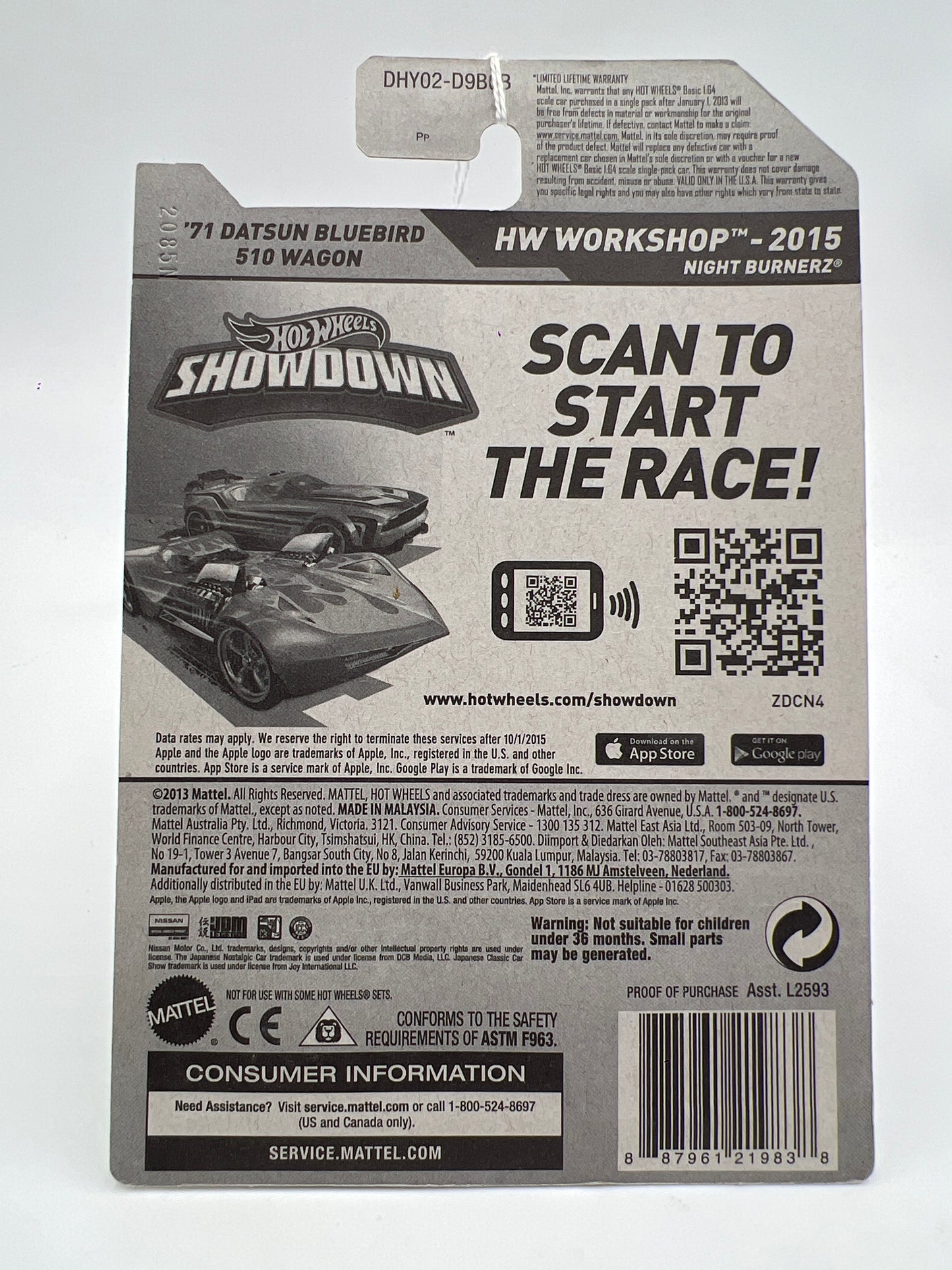 2015 Hot Wheels #202 71 Datsun Bluebird 510 Wagon Kmart Exclusive SR