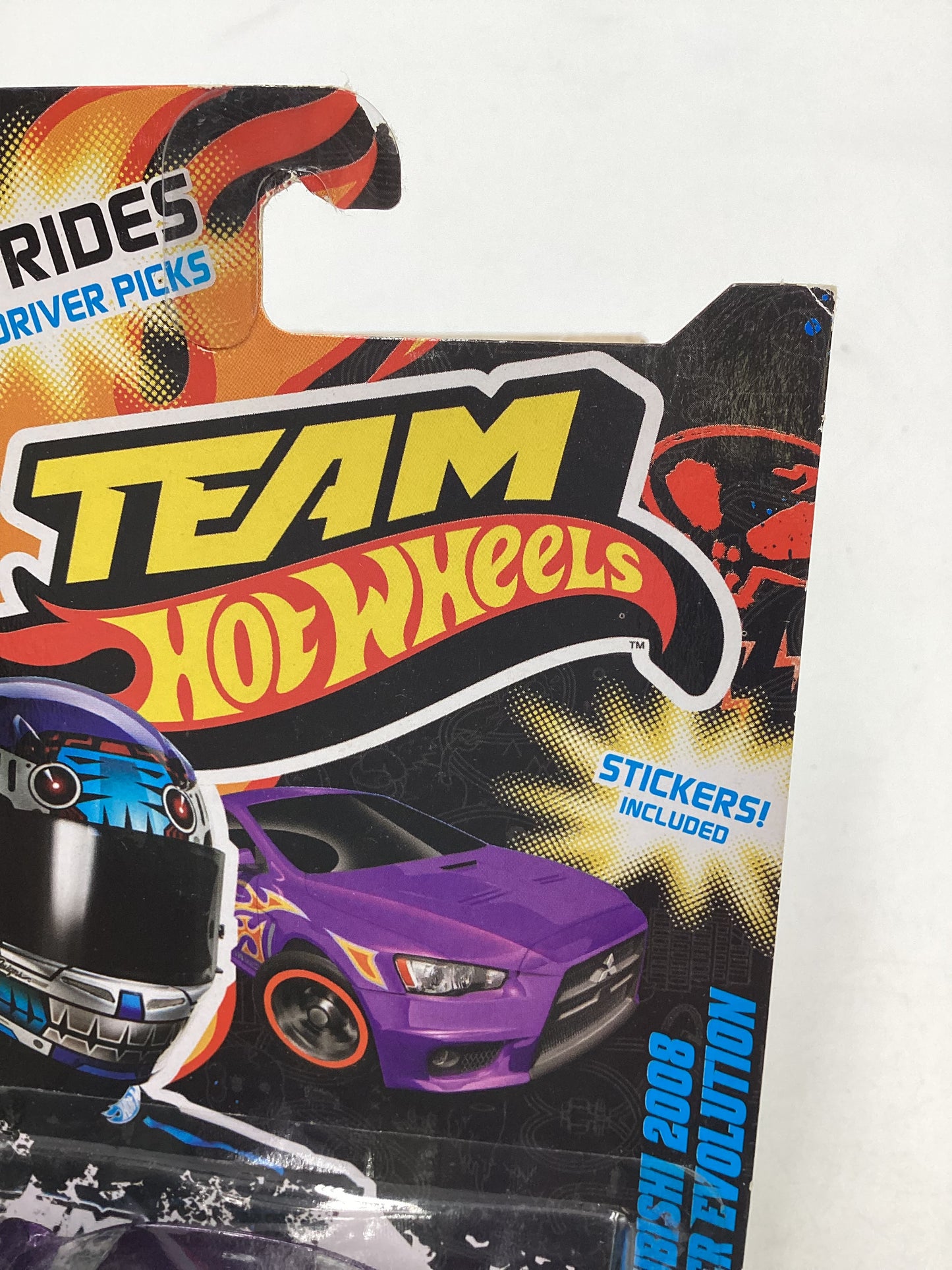 2011 HW Top Rides Blue Driver Picks *VHTF* Mitsubishi 2008 Lancer Evolution Purple with protector