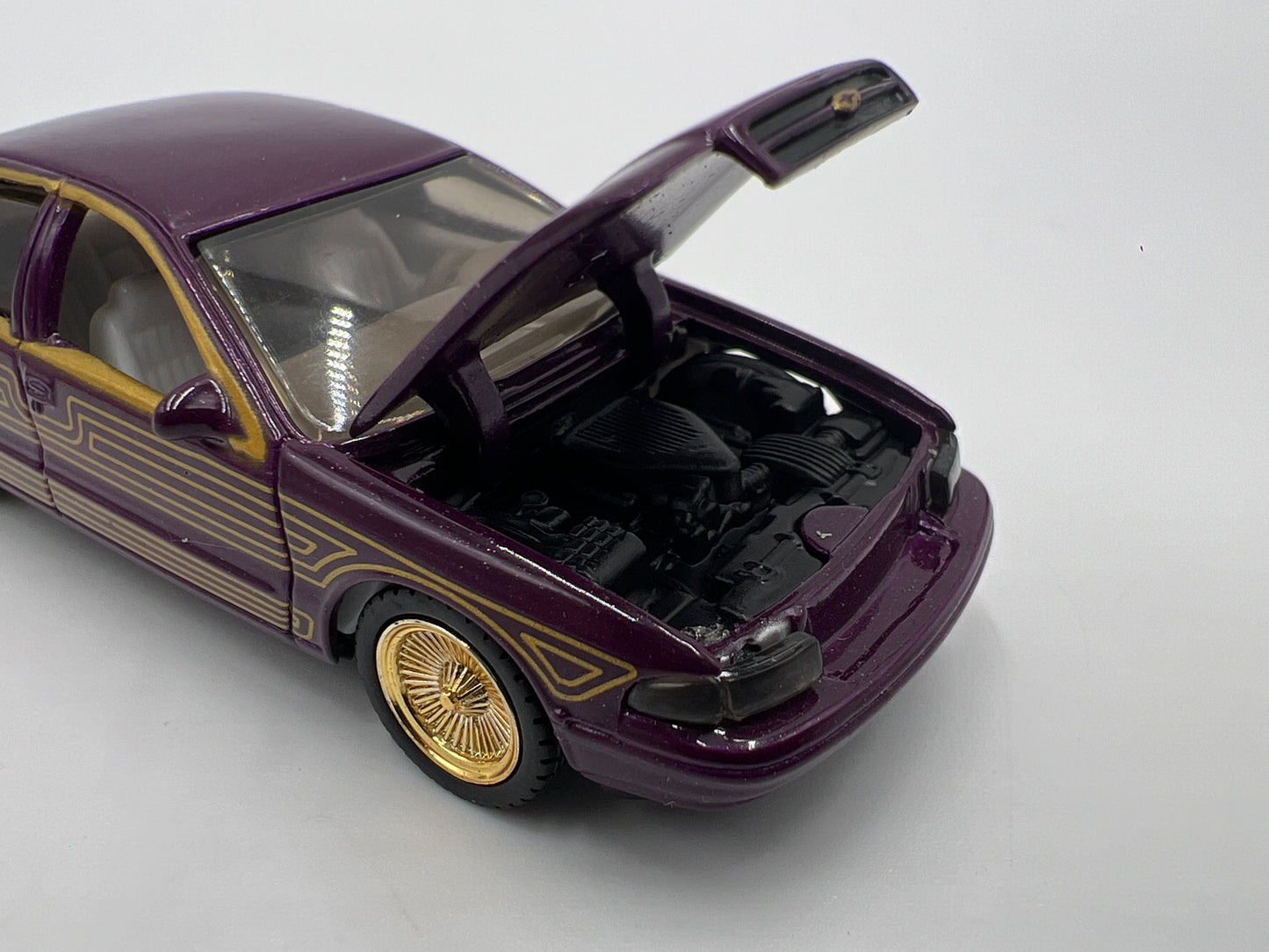 Revell 1/64 Lowrider Magazine #134 96 Chevy Impala SS Purple/Gold Loose